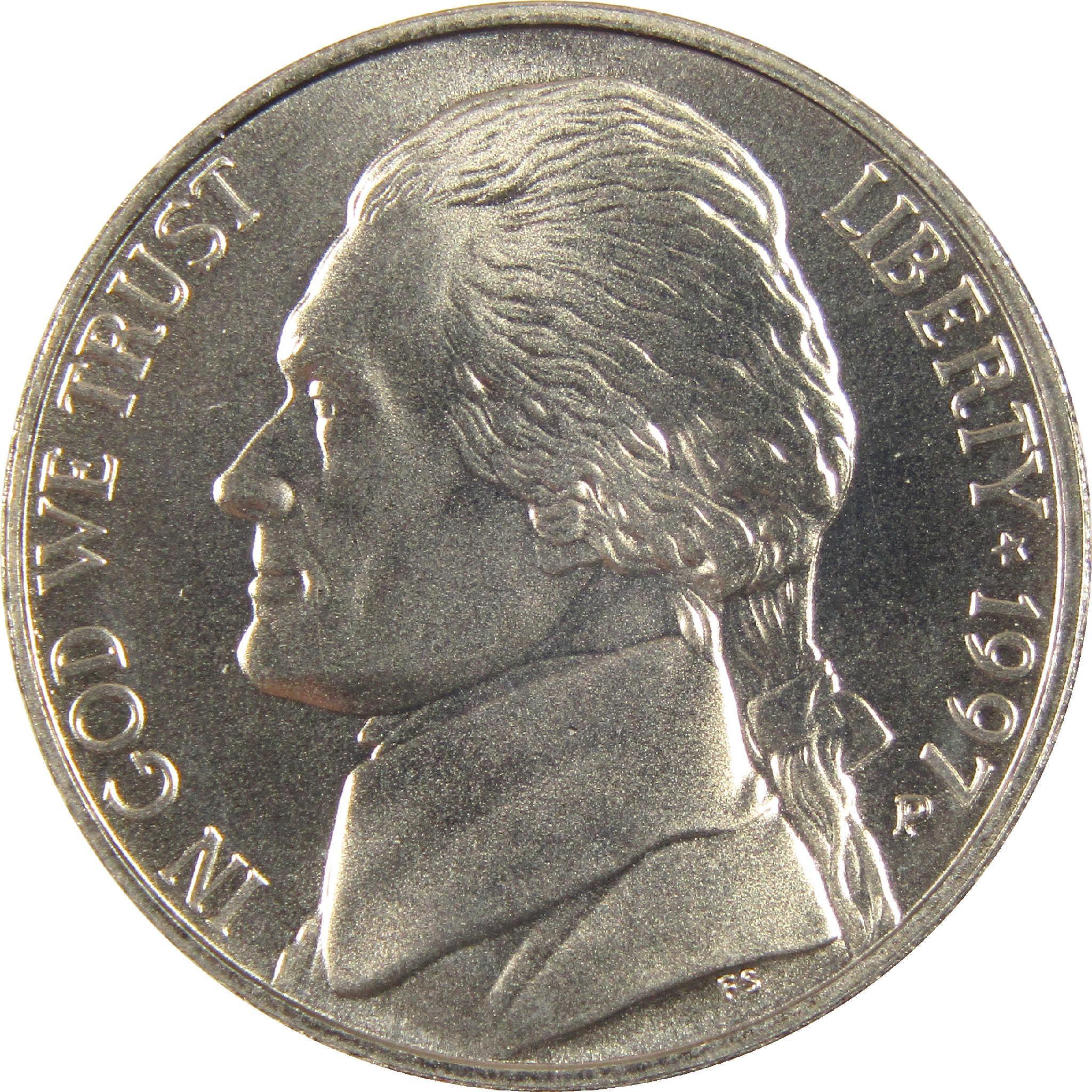 1997 P Jefferson Nickel Uncirculated 5c Coin