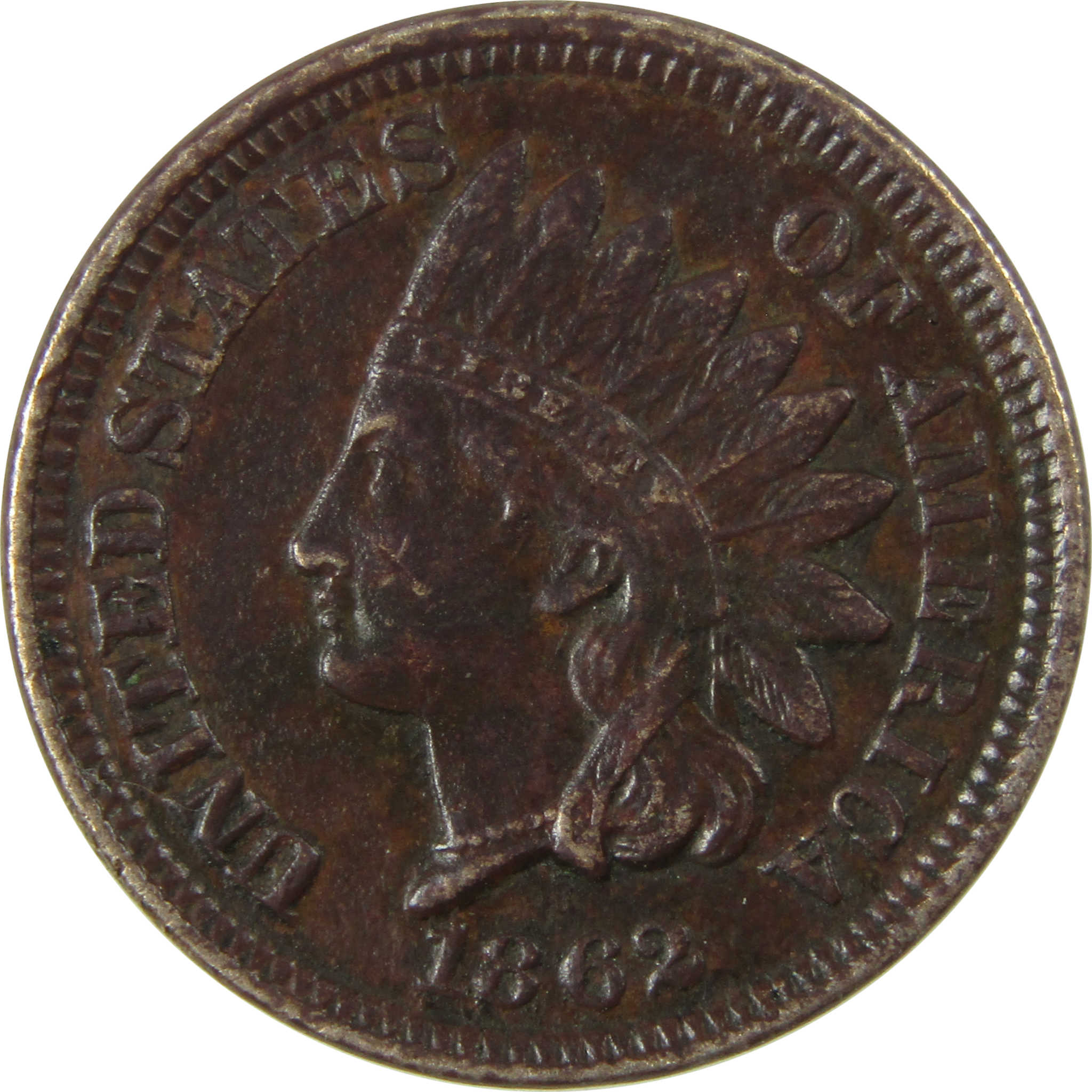 1862 Indian Head Cent VF Very Fine Details Penny 1c Coin SKU:CP1178