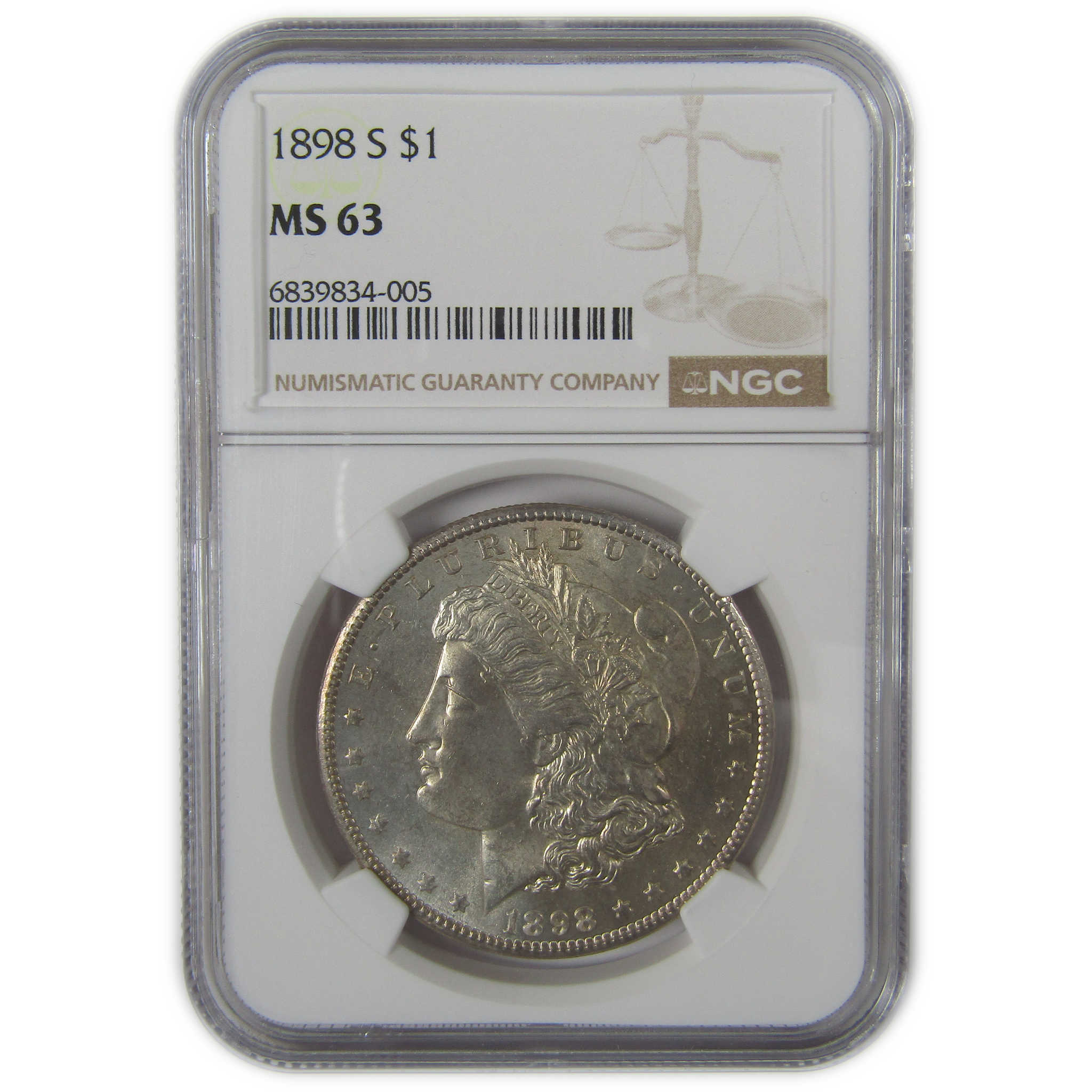 1898 S Morgan Dollar MS 63 NGC Silver Uncirculated $1 Coin SKU:I23226 - Morgan coin - Morgan silver dollar - Morgan silver dollar for sale - Profile Coins & Collectibles