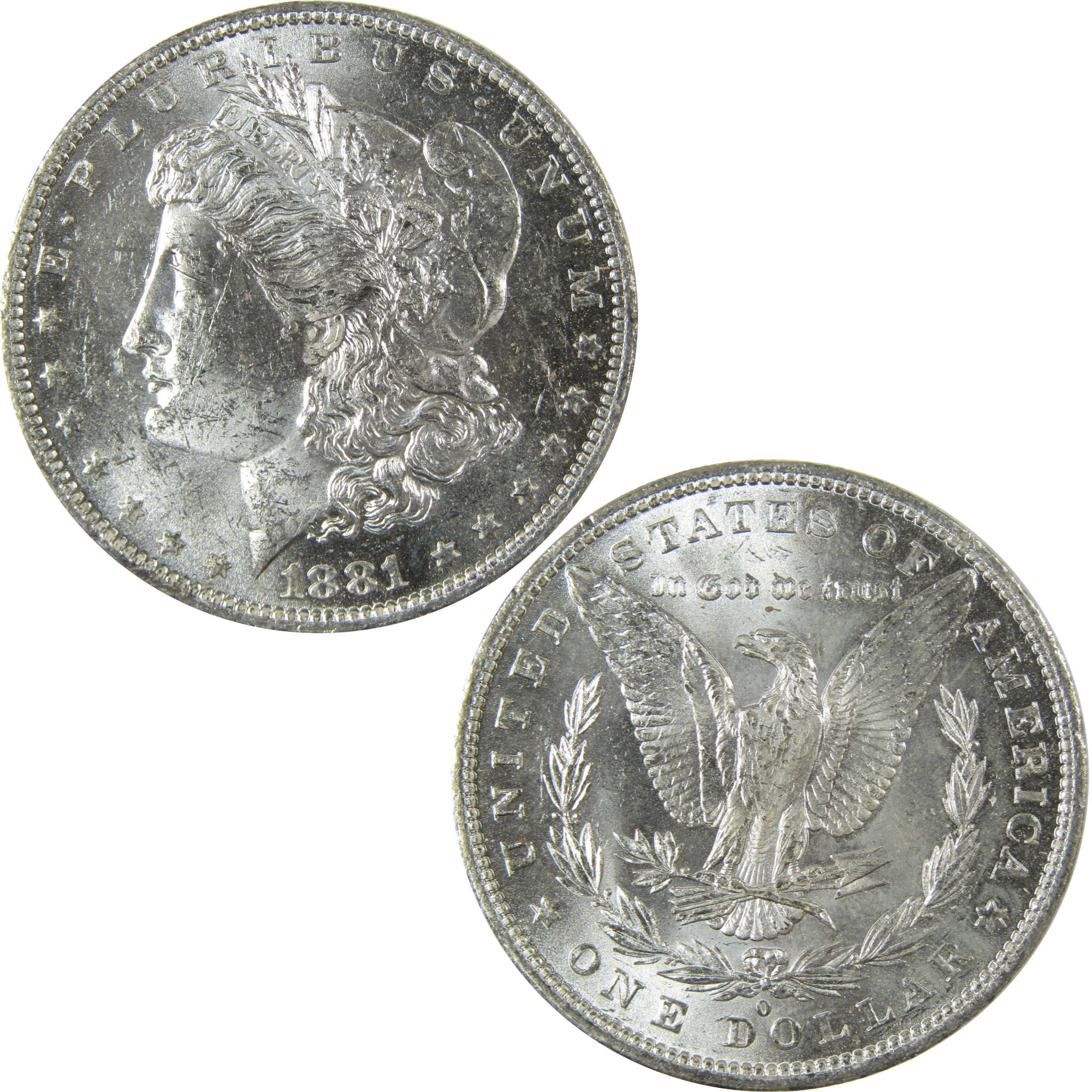 1881 O Morgan Silver Dollar Uncirculated Mint State $1 Coin SKU:I27722