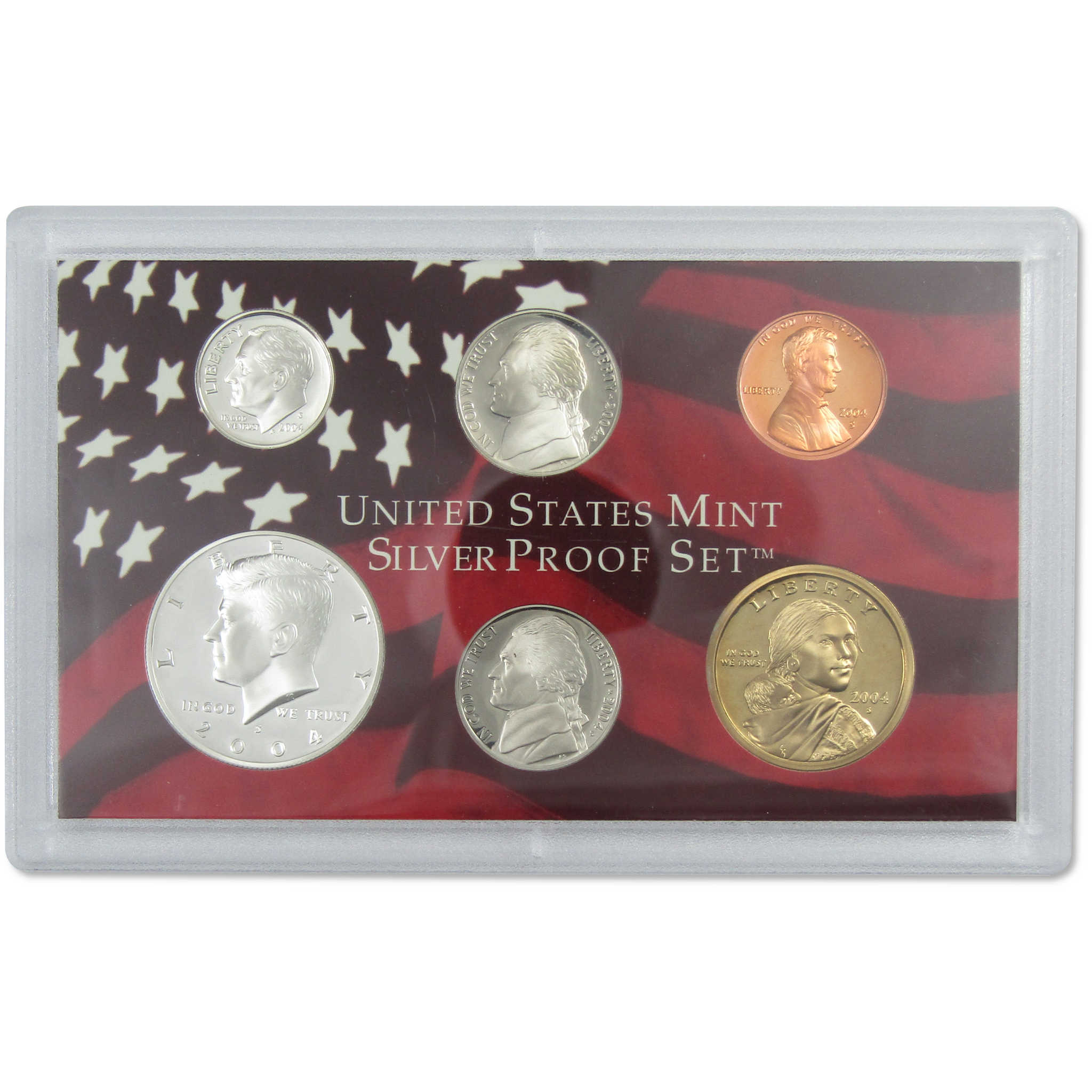 2004 Silver Proof Set U.S. Mint Original Government Packaging OGP COA