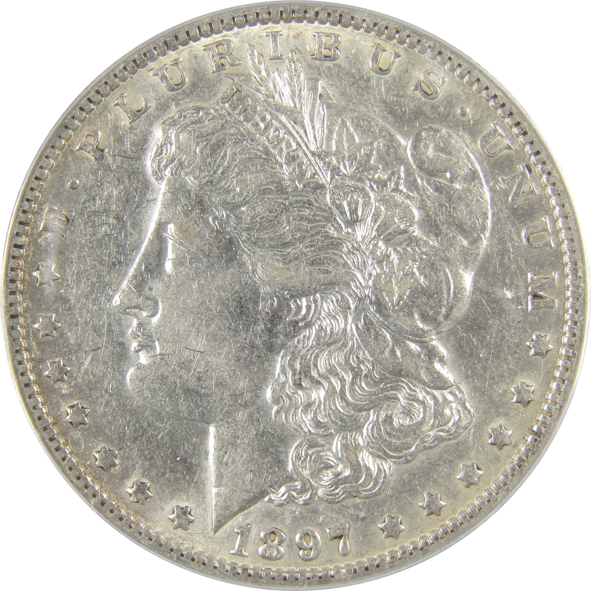 1897 O Morgan Dollar AU 50 Details ANACS Silver $1 Coin SKU:I19180 - Morgan coin - Morgan silver dollar - Morgan silver dollar for sale - Profile Coins & Collectibles