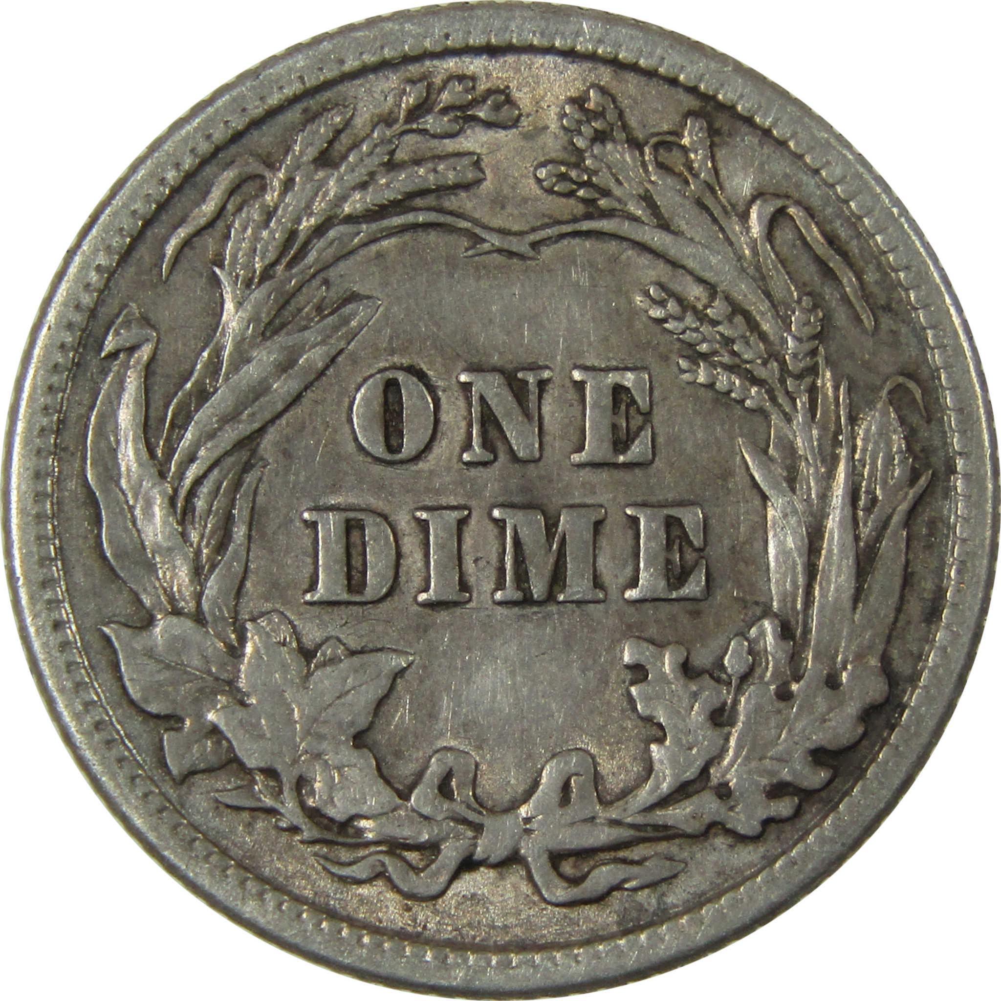 1914 Barber Silver Dime AU About Uncirculated 10c Coin SKU:CP1004
