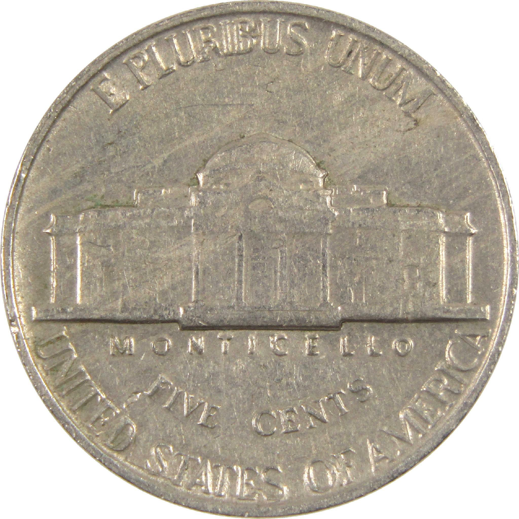 1960 Jefferson Nickel Circulated 5c Coin Collectible