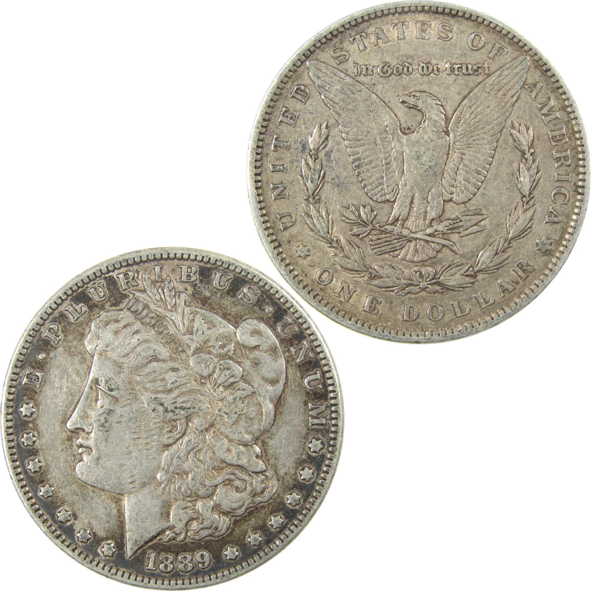 1889 Barwing Morgan Silver $1 XF EF Extremely Fine Details SKU:I25343 - Morgan coin - Morgan silver dollar - Morgan silver dollar for sale - Profile Coins & Collectibles