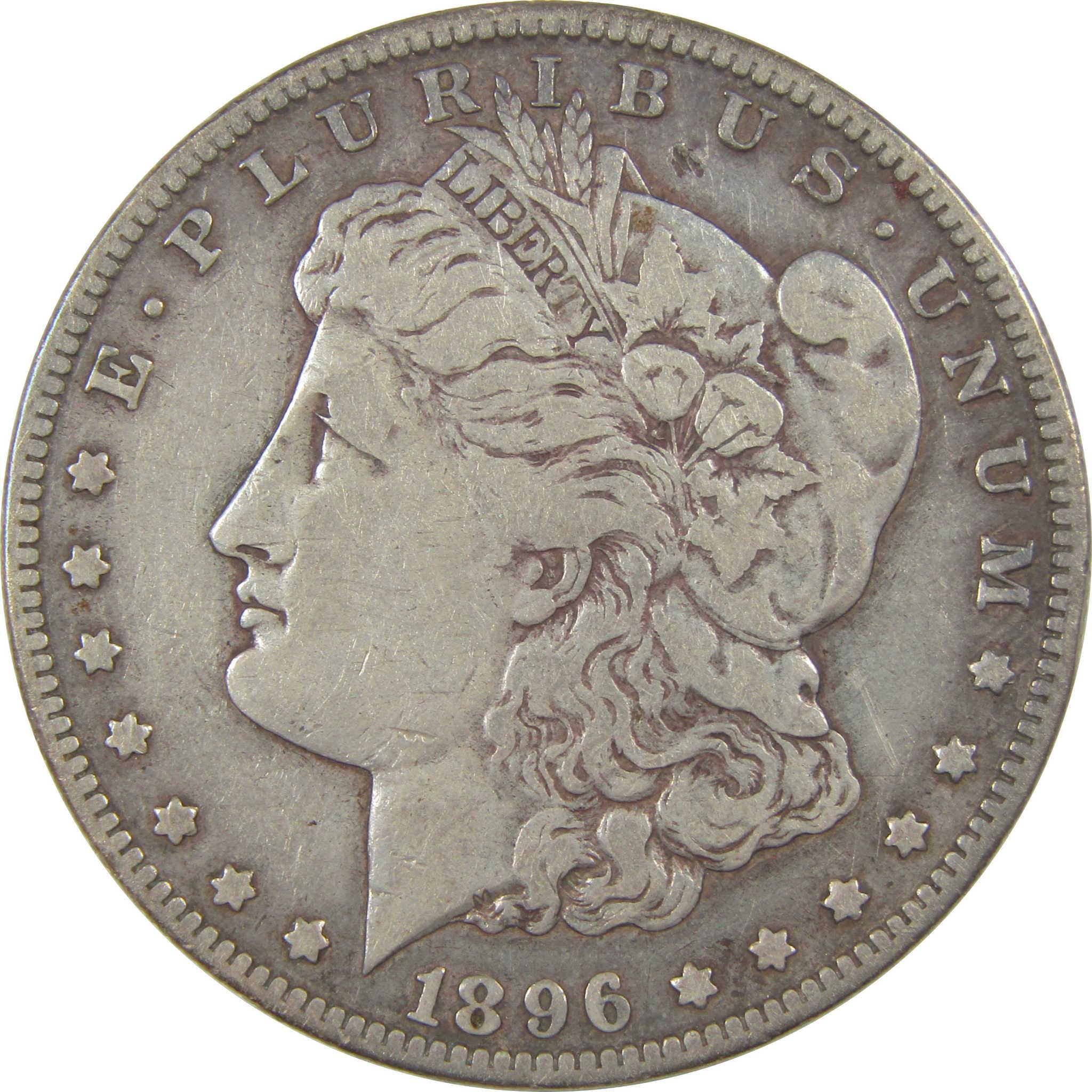1896 S Morgan Dollar VF Very Fine Silver $1 Coin SKU:I22457 - Morgan coin - Morgan silver dollar - Morgan silver dollar for sale - Profile Coins & Collectibles