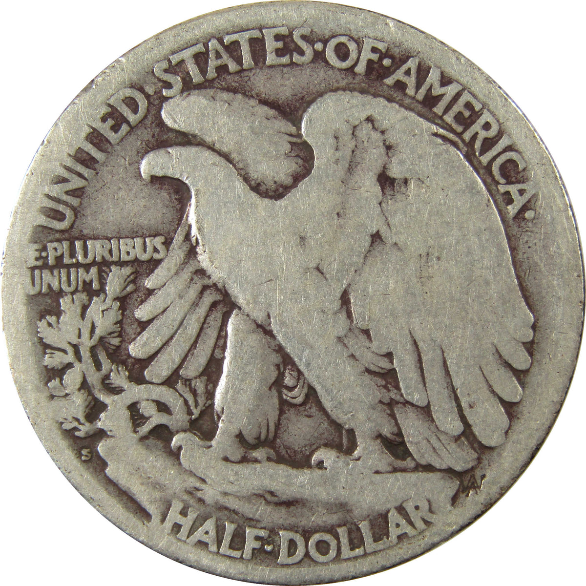 1921 S Liberty Walking Silver Half Dollar AG About Good SKU:I22774