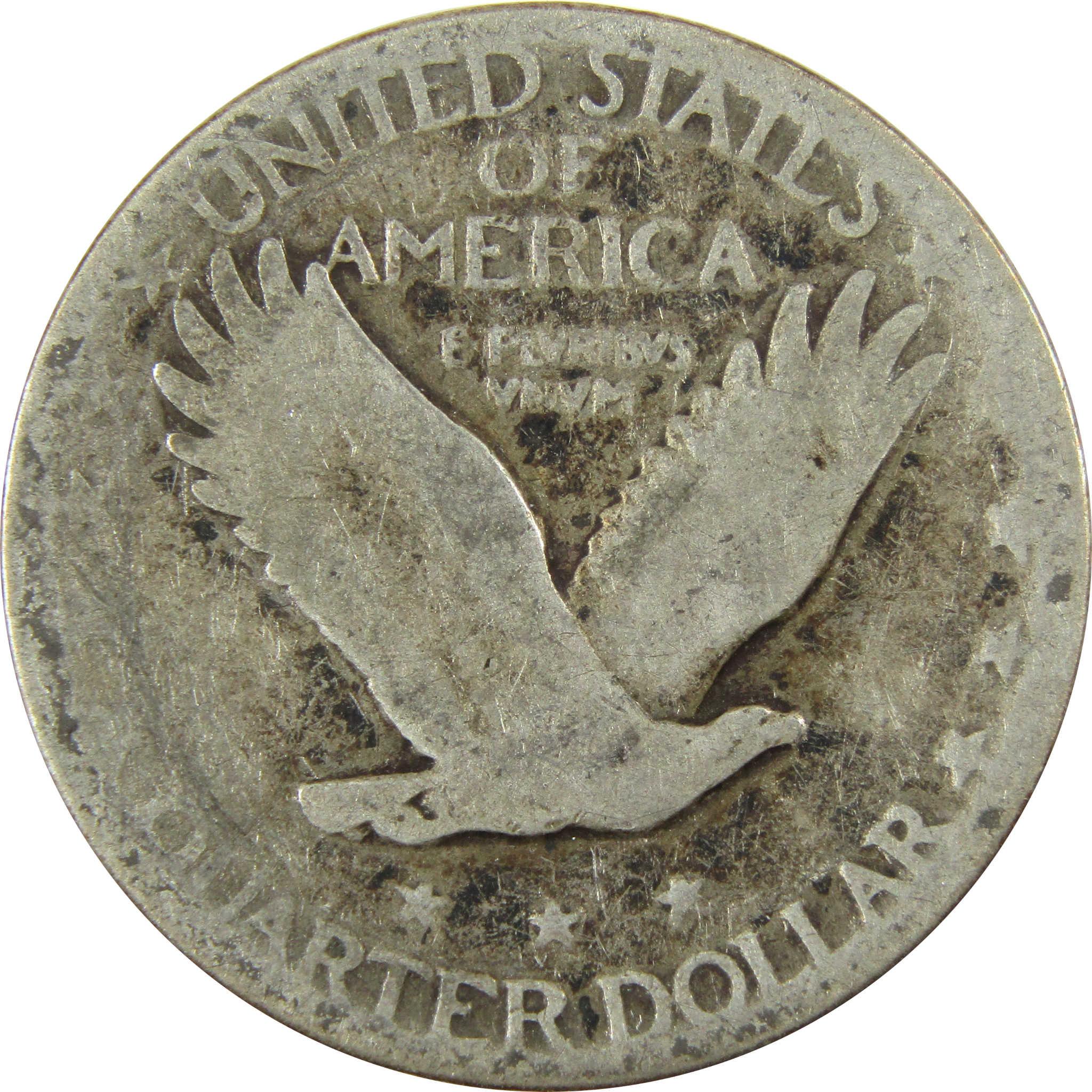 1927 S Standing Liberty Silver Quarter AG About Good SKU:CP908