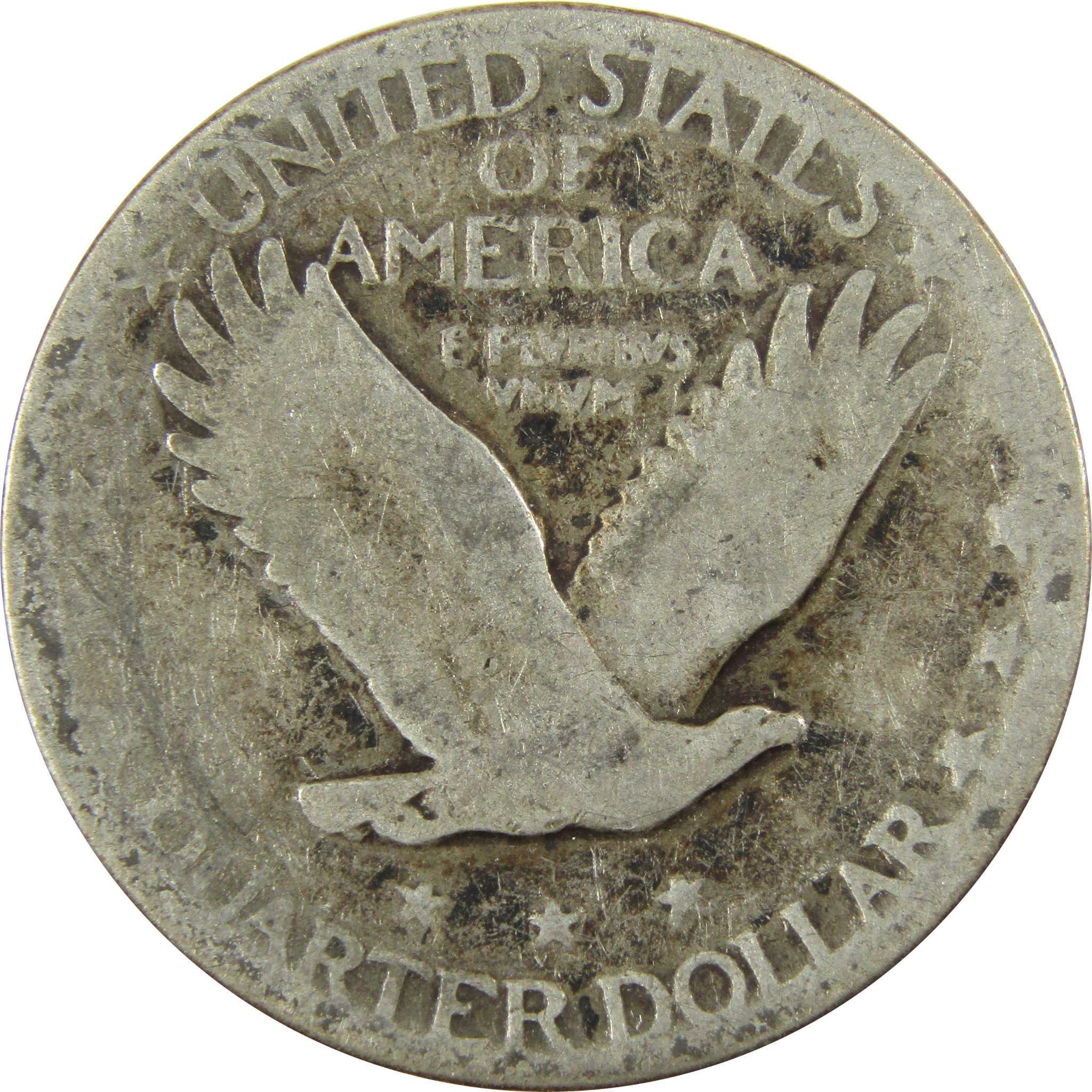 1927 S Standing Liberty Silver Quarter AG About Good SKU:CP908