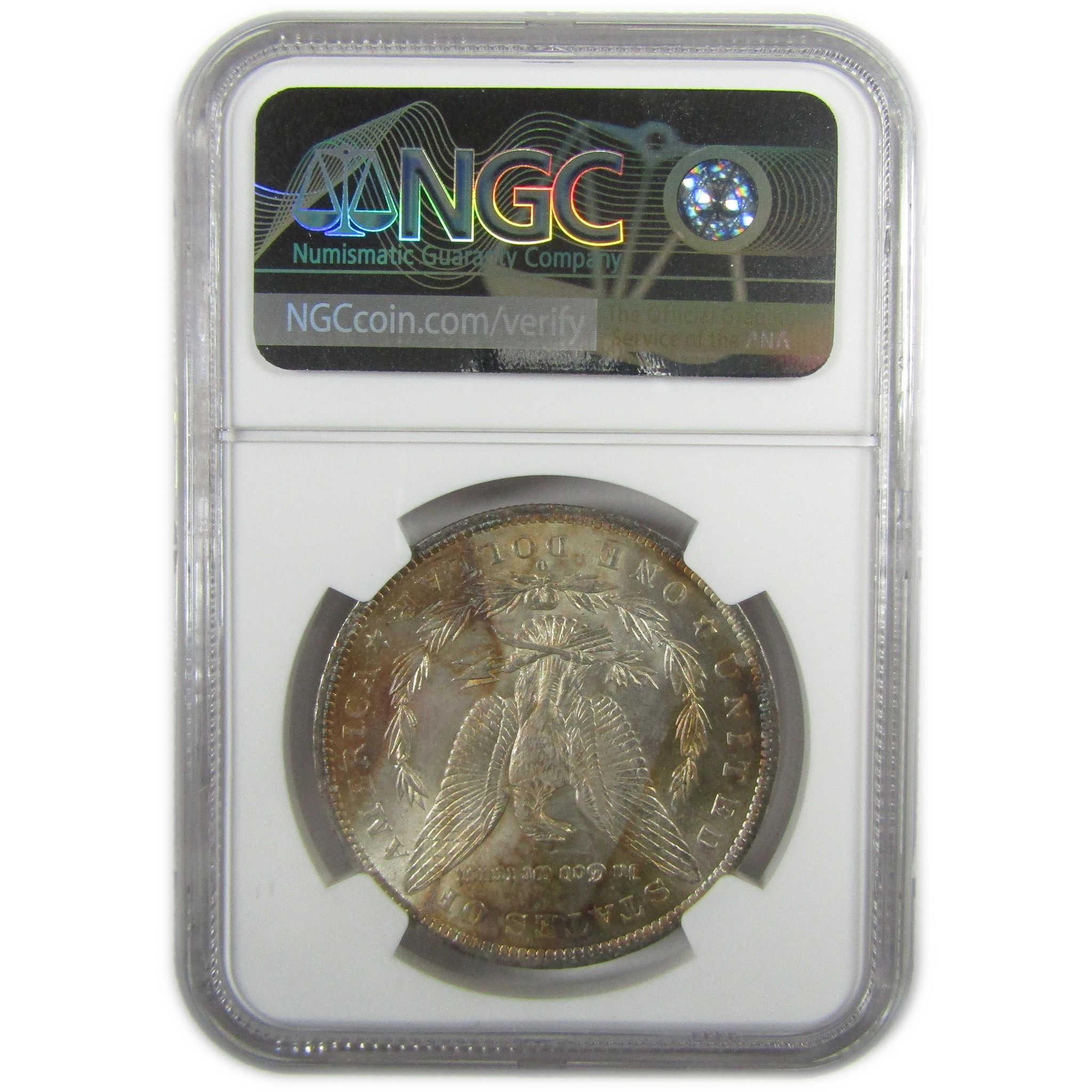 1883 O Morgan Silver Dollar MS 63 NGC Toned Reverse SKU:I27540