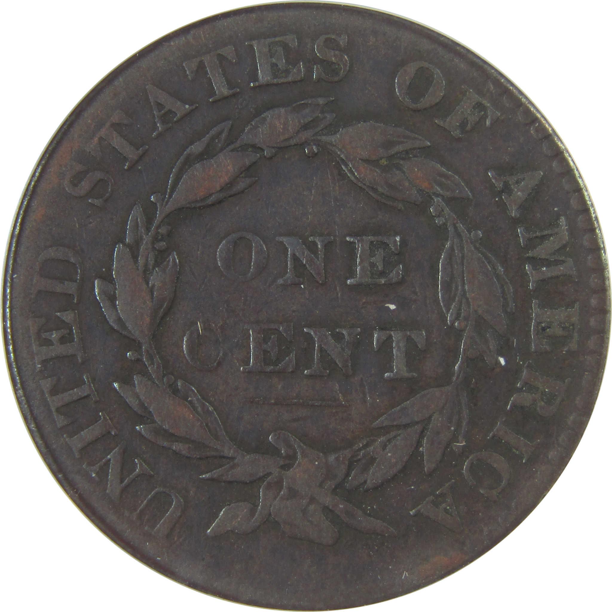 1825 Coronet Head Large Cent VG 10 ANACS Copper Penny SKU:CPC1176