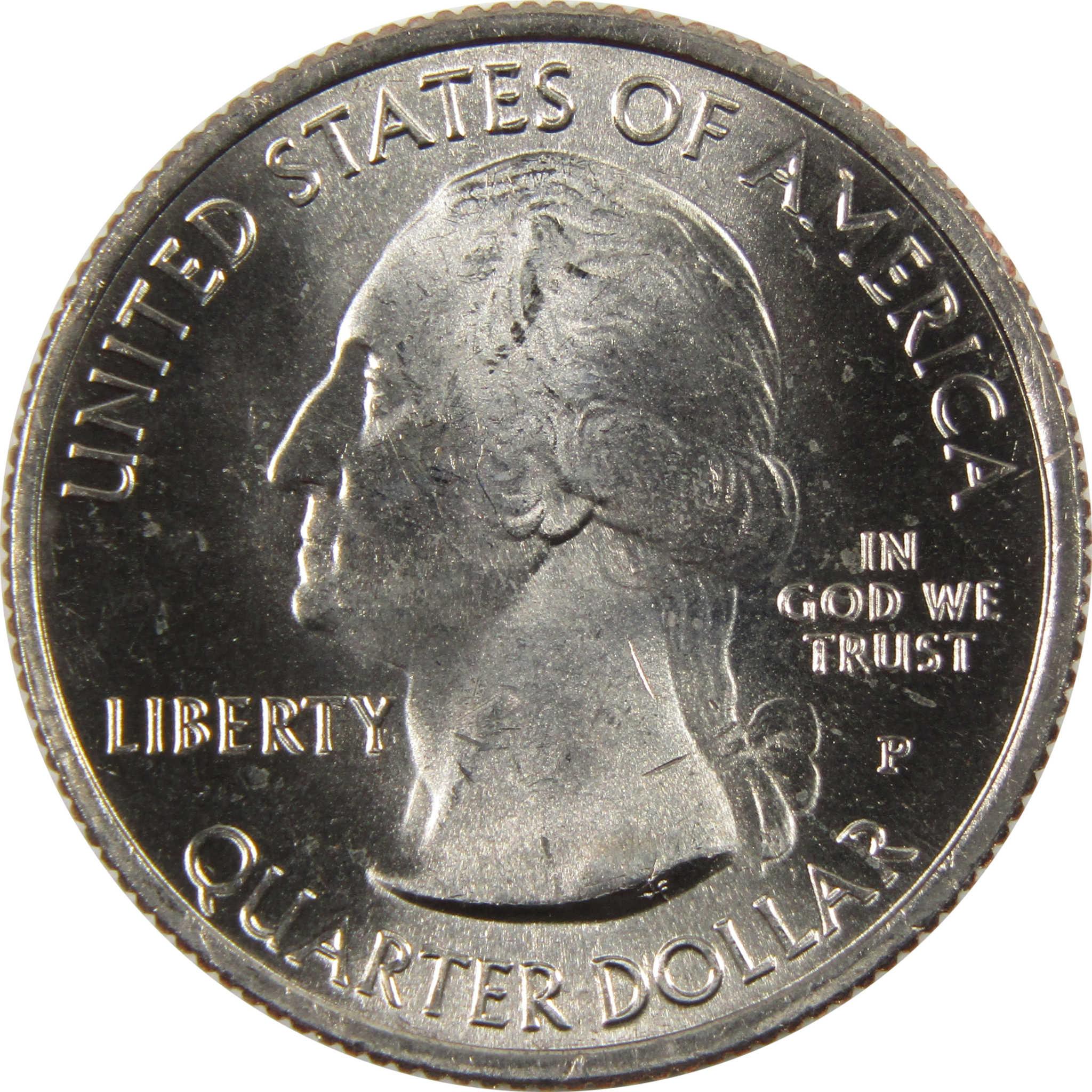 2010 P Yellowstone National Park Quarter BU Uncirculated Clad 25c Coin