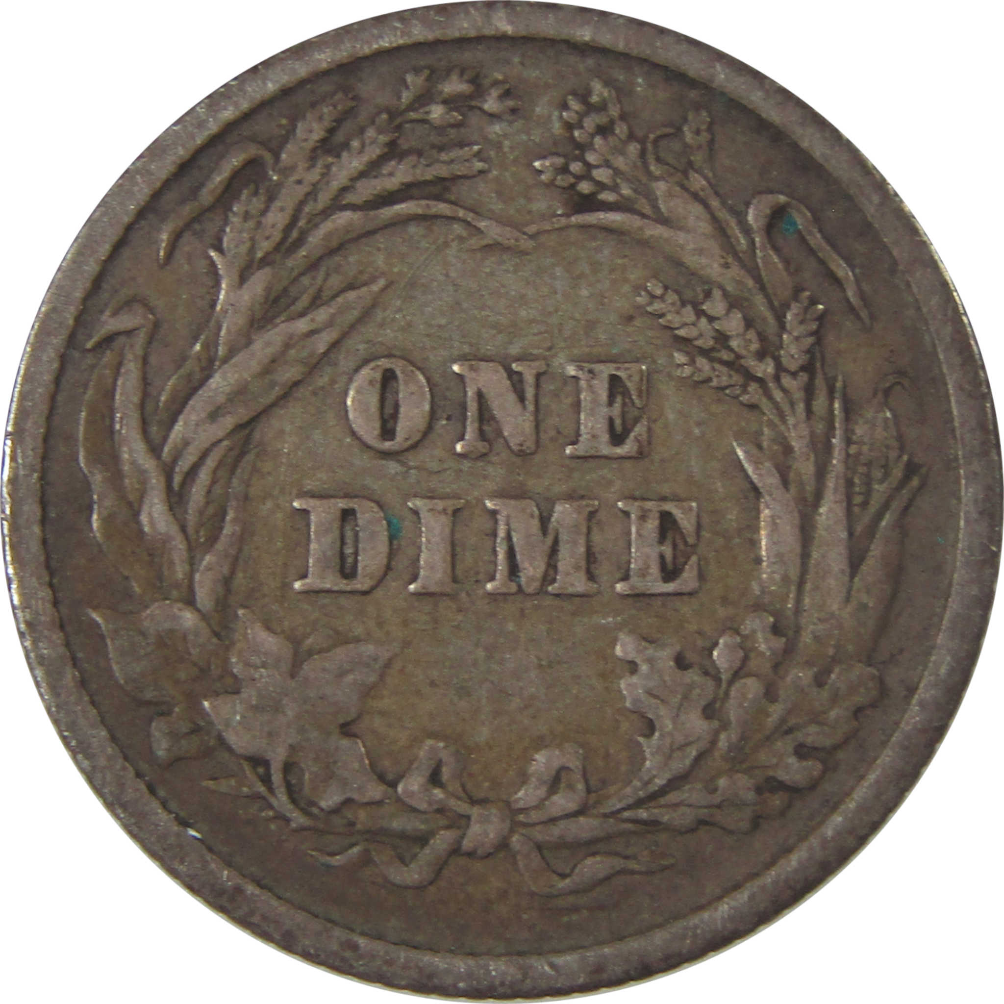 1899 Barber Silver Dime F Fine 10c Coin SKU:I25334