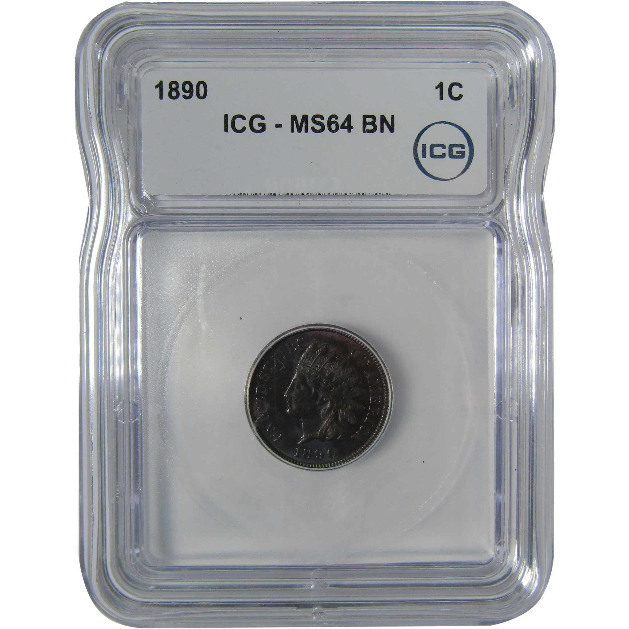 1890 Indian Head Cent MS 64 BN ICG Penny Uncirculated SKU:I22957