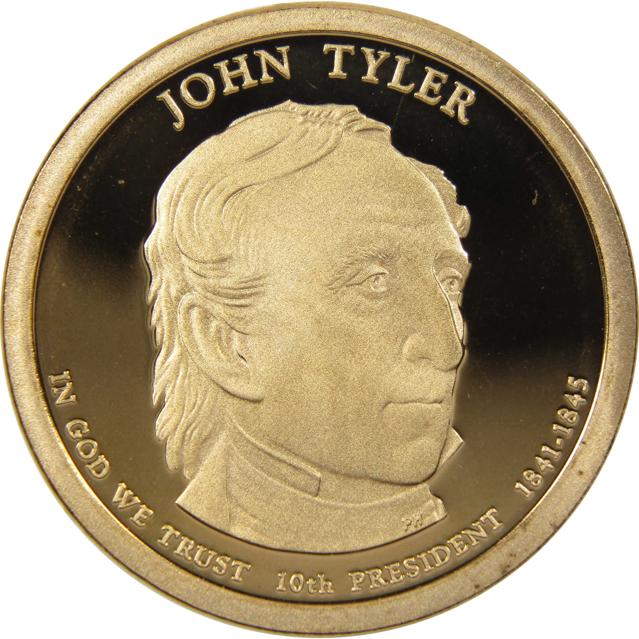 2009 S John Tyler Presidential Dollar Choice Proof $1 Coin