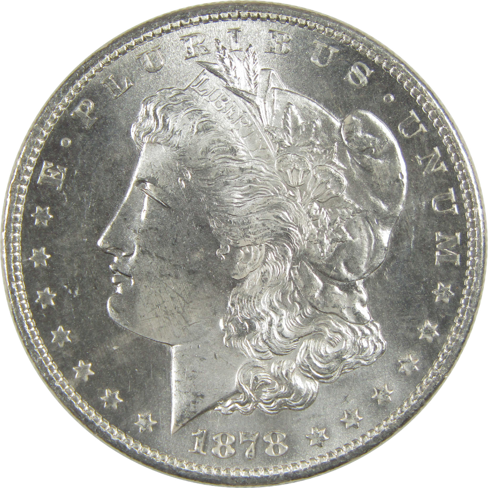 1878 S Morgan Dollar BU Gem Uncirculated Silver $1 Coin - Morgan coin - Morgan silver dollar - Morgan silver dollar for sale - Profile Coins & Collectibles