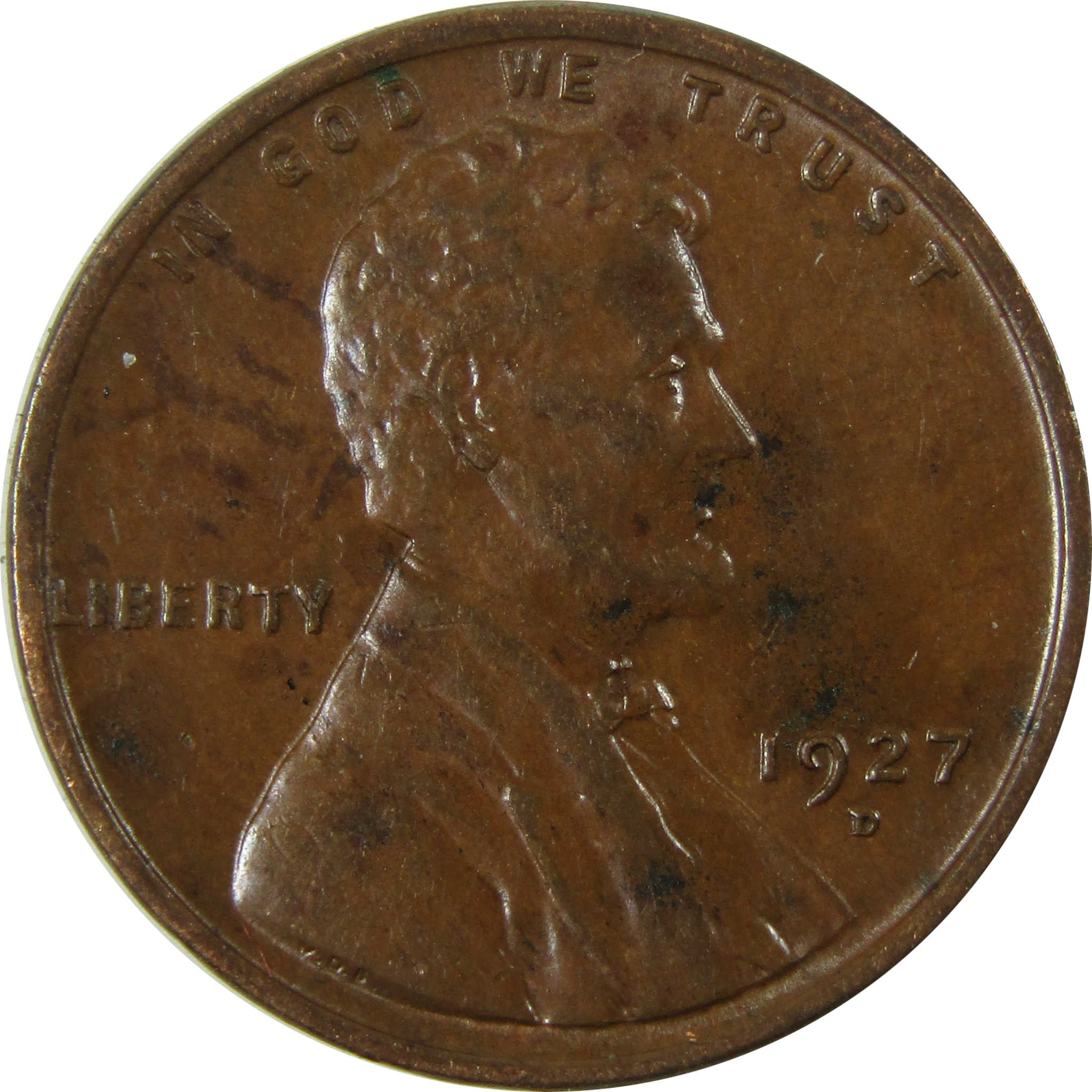 1927 D Lincoln Wheat Cent XF EF Extremely Fine Penny SKU:I26649