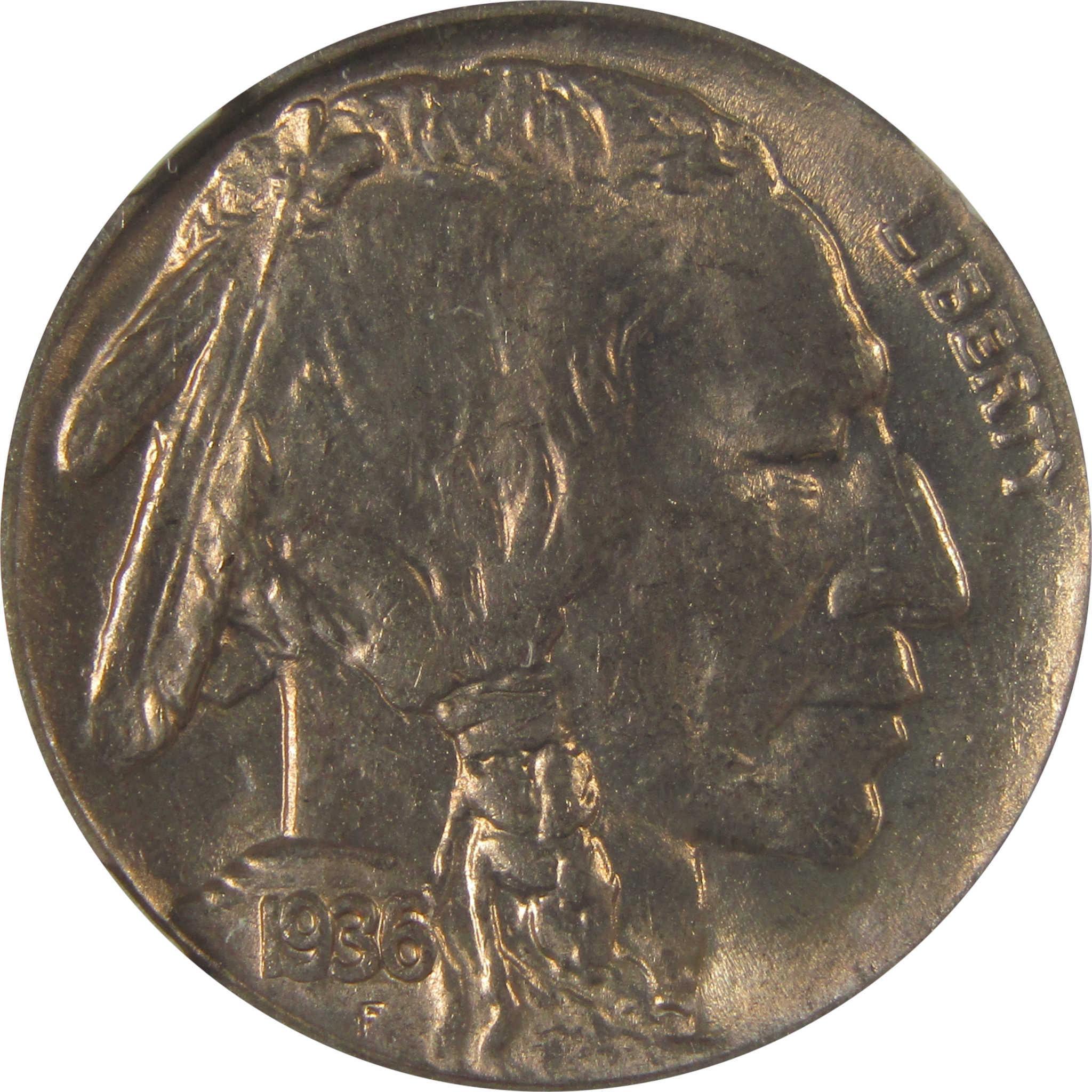 1936 D Indian Head Buffalo Nickel MS 66 NGC Bag Fragment SKU:I22662