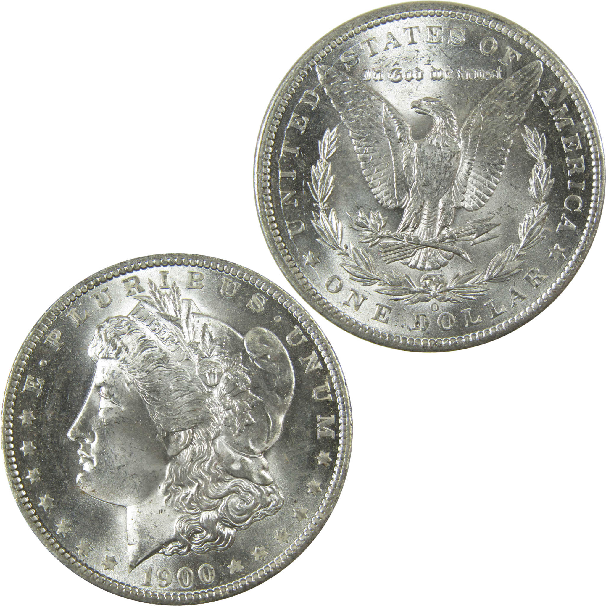 1900 O Morgan Silver Dollar Uncirculated Mint State $1 Coin SKU:I27809