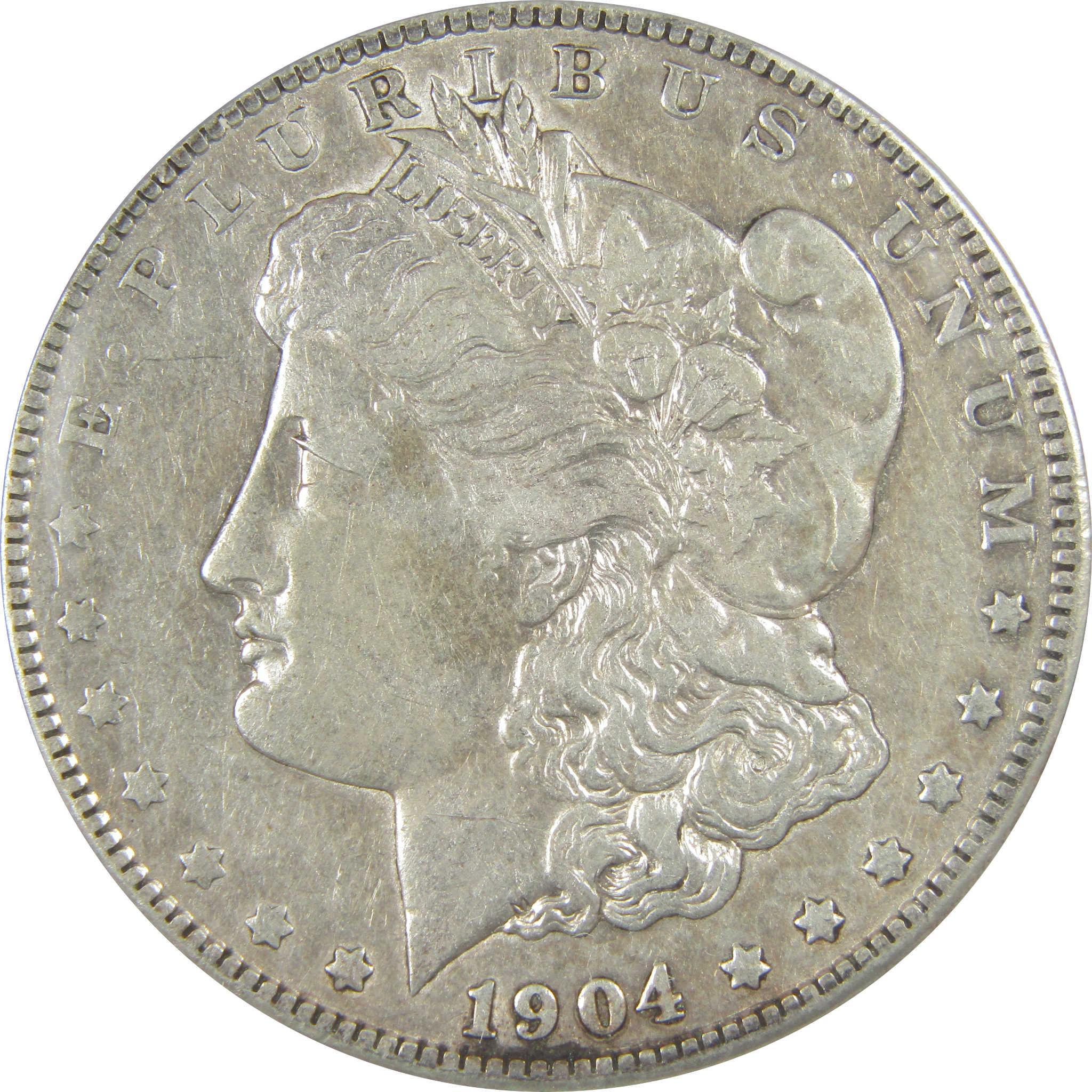 1904 S Morgan Dollar EF 40 Details ANACS Silver $1 Coin SKU:I21180 - Morgan coin - Morgan silver dollar - Morgan silver dollar for sale - Profile Coins & Collectibles