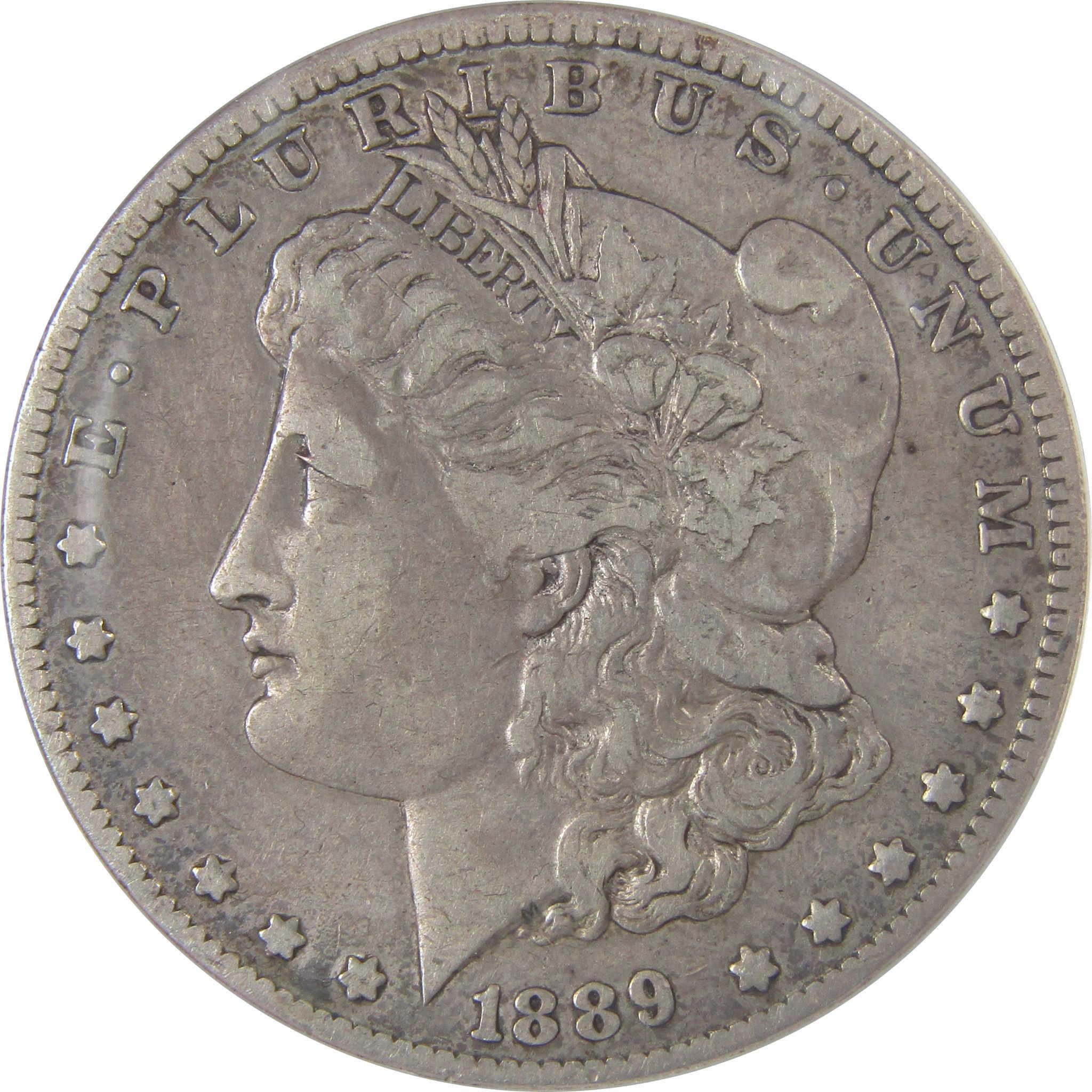 1889 CC Morgan Silver Dollar VF 30 ANACS $1 Coin SKU:I25036 - Morgan coin - Morgan silver dollar - Morgan silver dollar for sale - Profile Coins & Collectibles