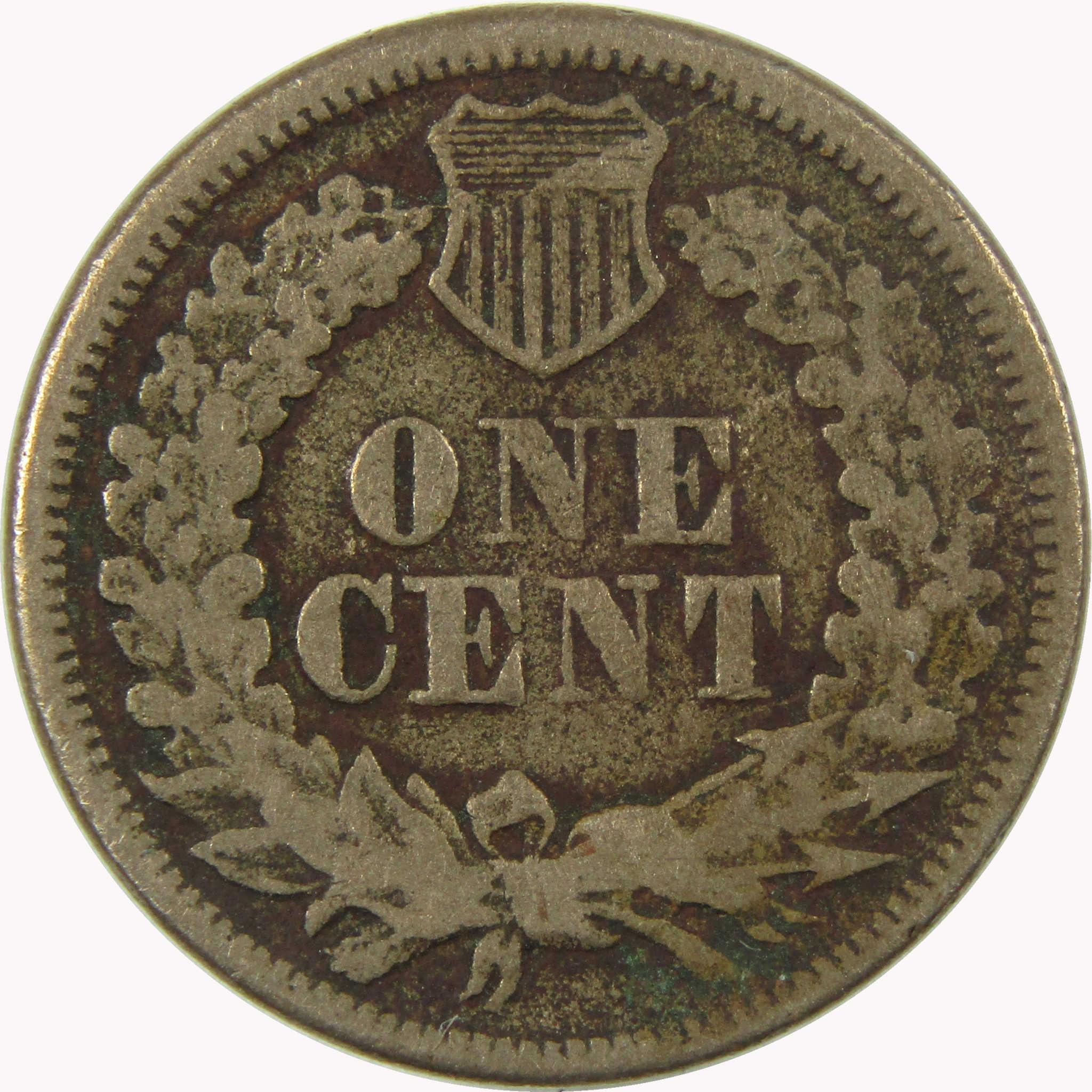 1863 Indian Head Cent VG Very Good Penny 1c Coin SKU:CP1330