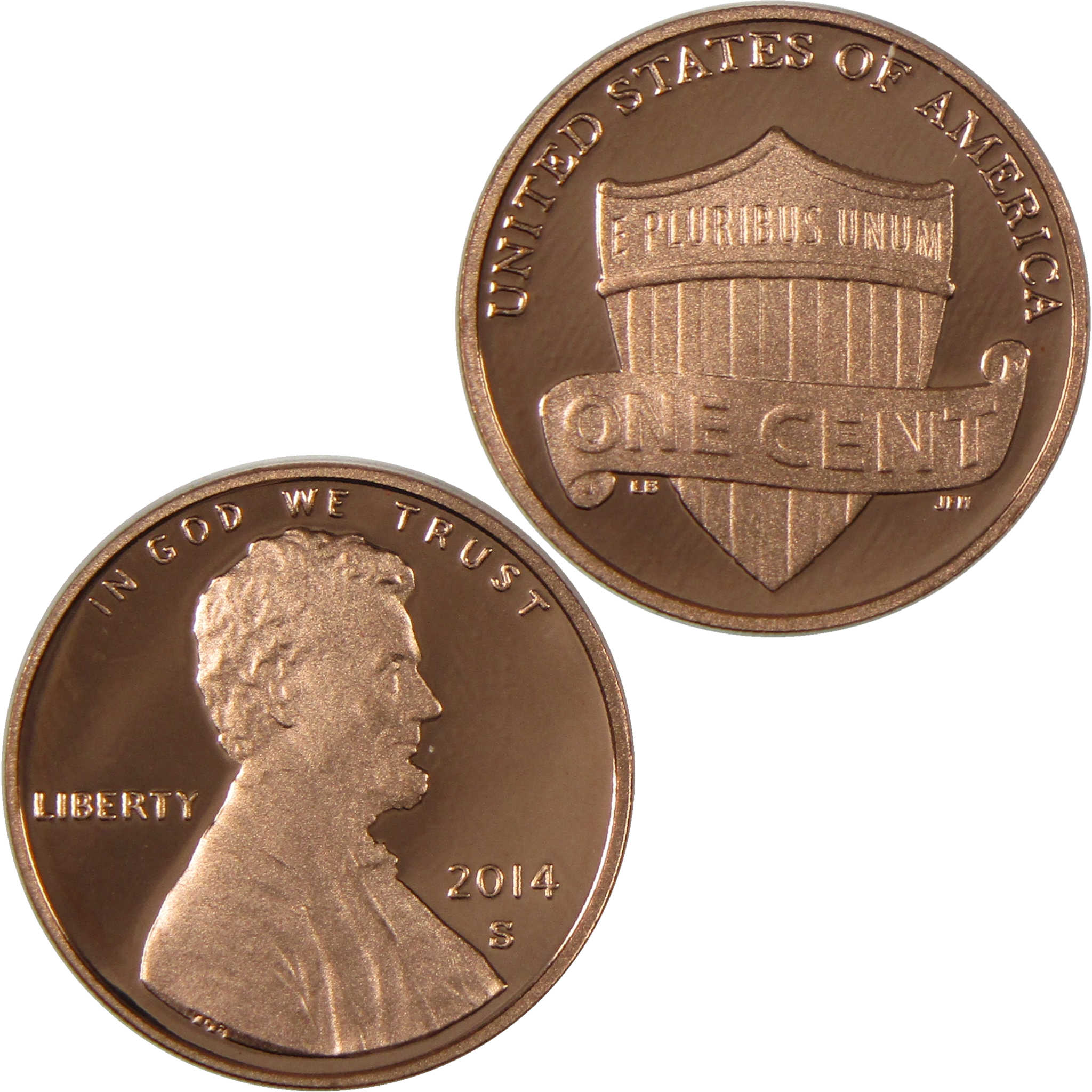 2014 S Lincoln Shield Cent Penny Proof 1c Coin Collectible