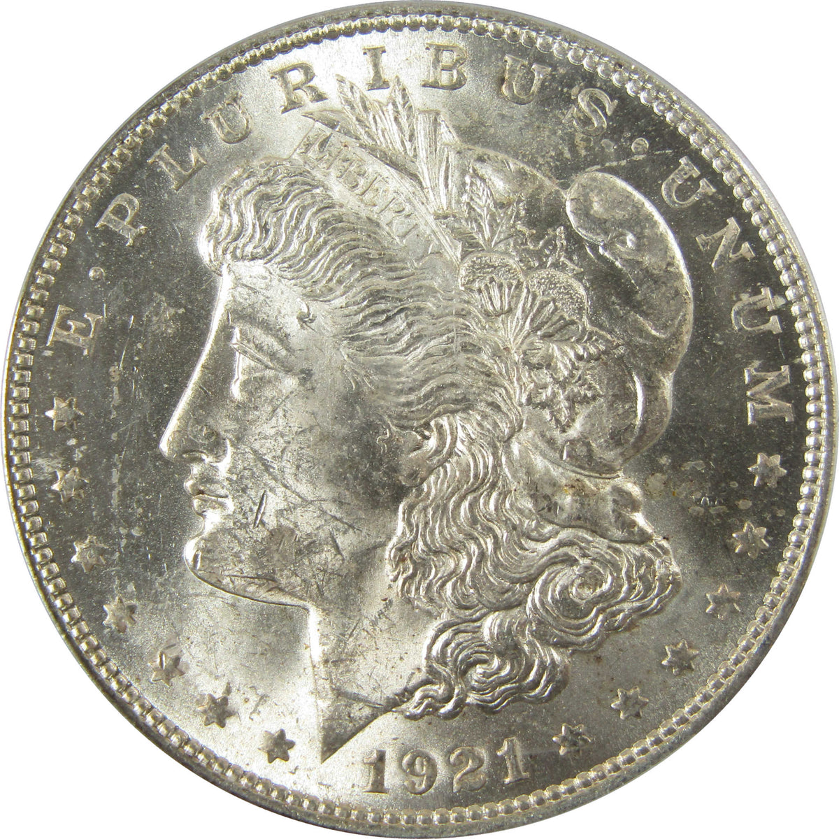 1921 Morgan Silver Dollar MS 63 PCGS Uncirculated $1 Coin SKU:CP1663