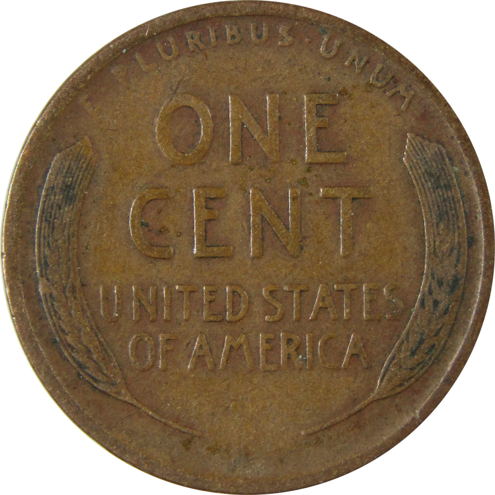 1909 Lincoln Wheat Cent F Fine Penny 1c Coin Collectible SKU:I26328