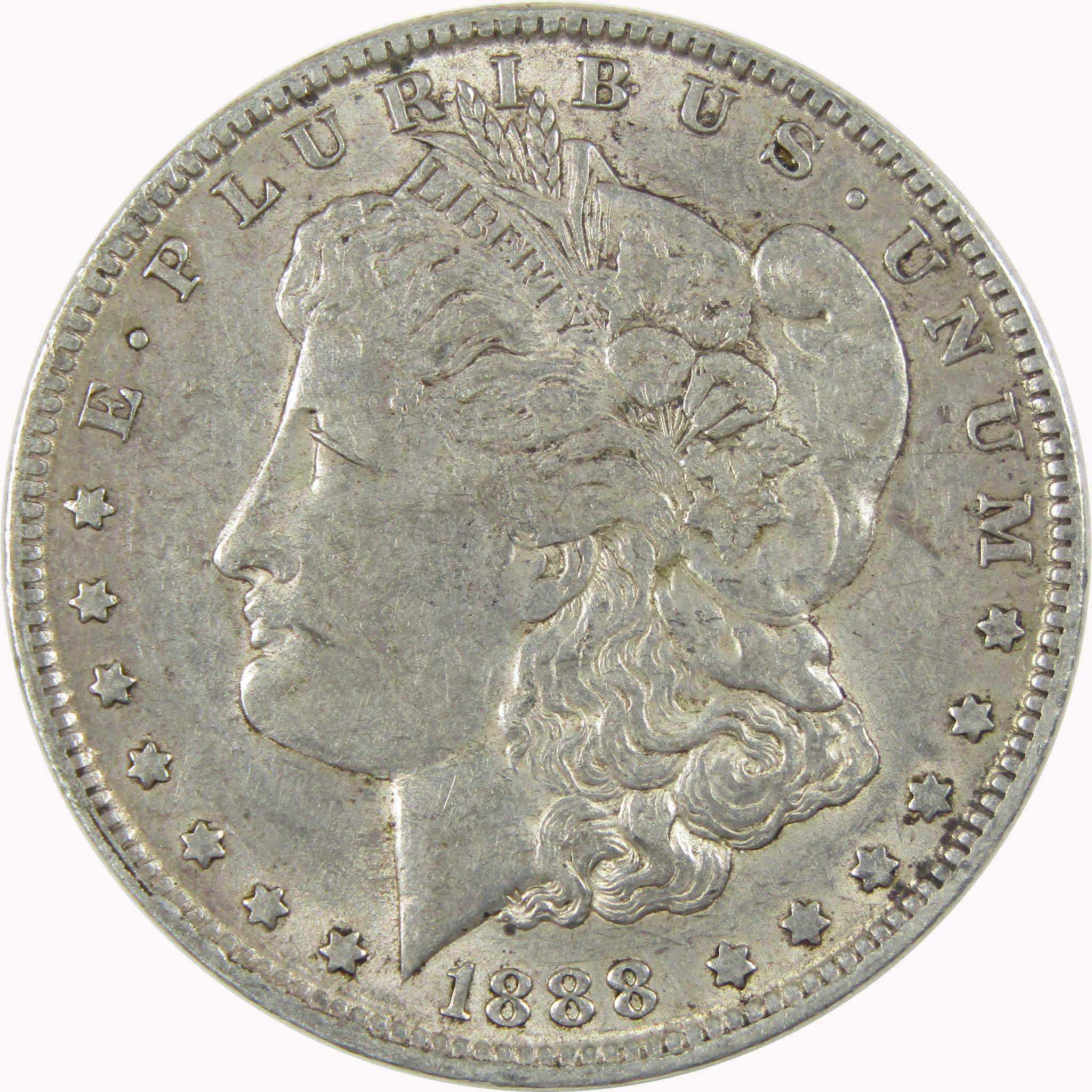 1888 O Hot Lips Morgan Silver Dollar XF/AU Extremely Fine / About Unc - Morgan coin - Morgan silver dollar - Morgan silver dollar for sale - Profile Coins & Collectibles