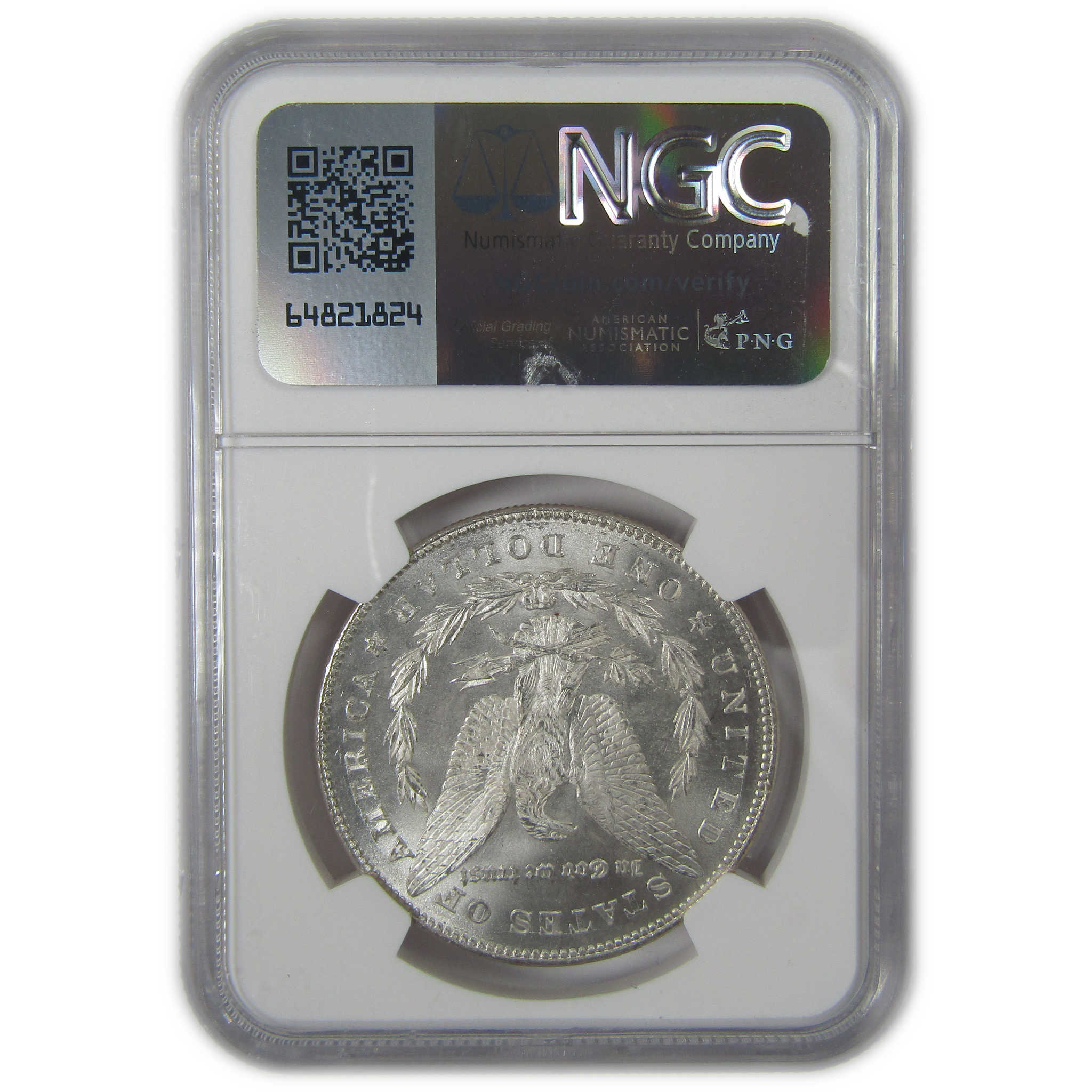 1878 7TF Rev 78 Morgan Dollar MS 63 NGC Bag Fragment SKU:I23621