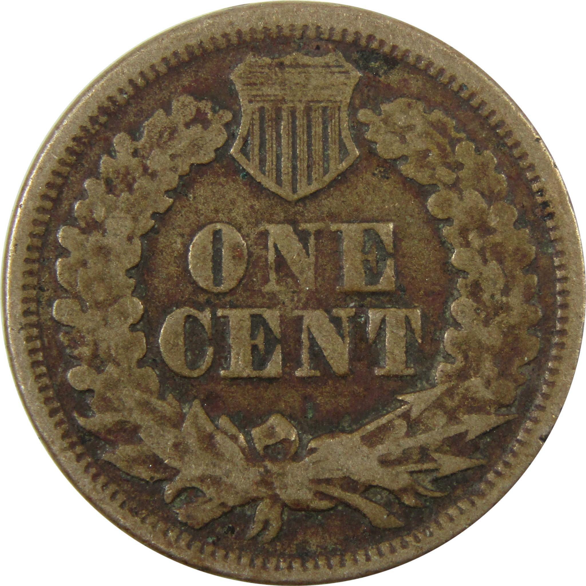 1864 Indian Head Copper-Nickel Cent VG Very Good Penny SKU:CP1126