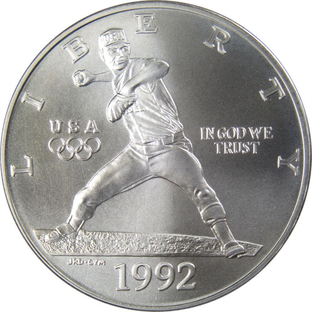 1992 D XXV Olympiad Commemorative Silver Dollar Uncirculated $1 Coin
