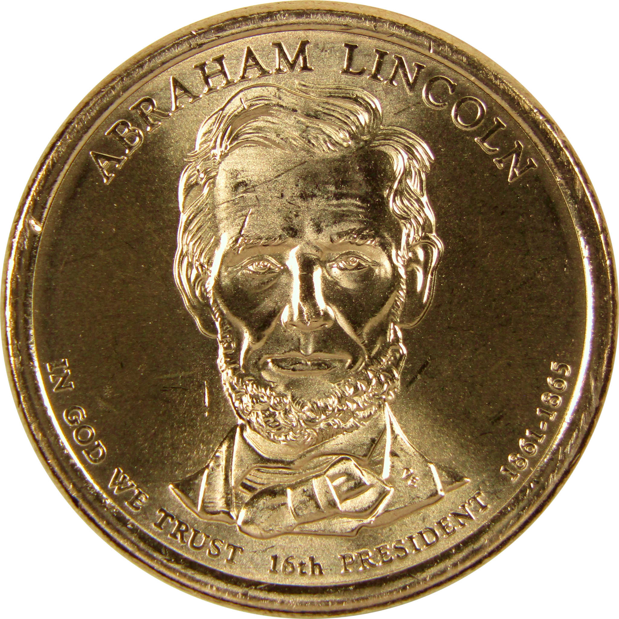 2010 D Abraham Lincoln Presidential Dollar BU Uncirculated $1 Coin