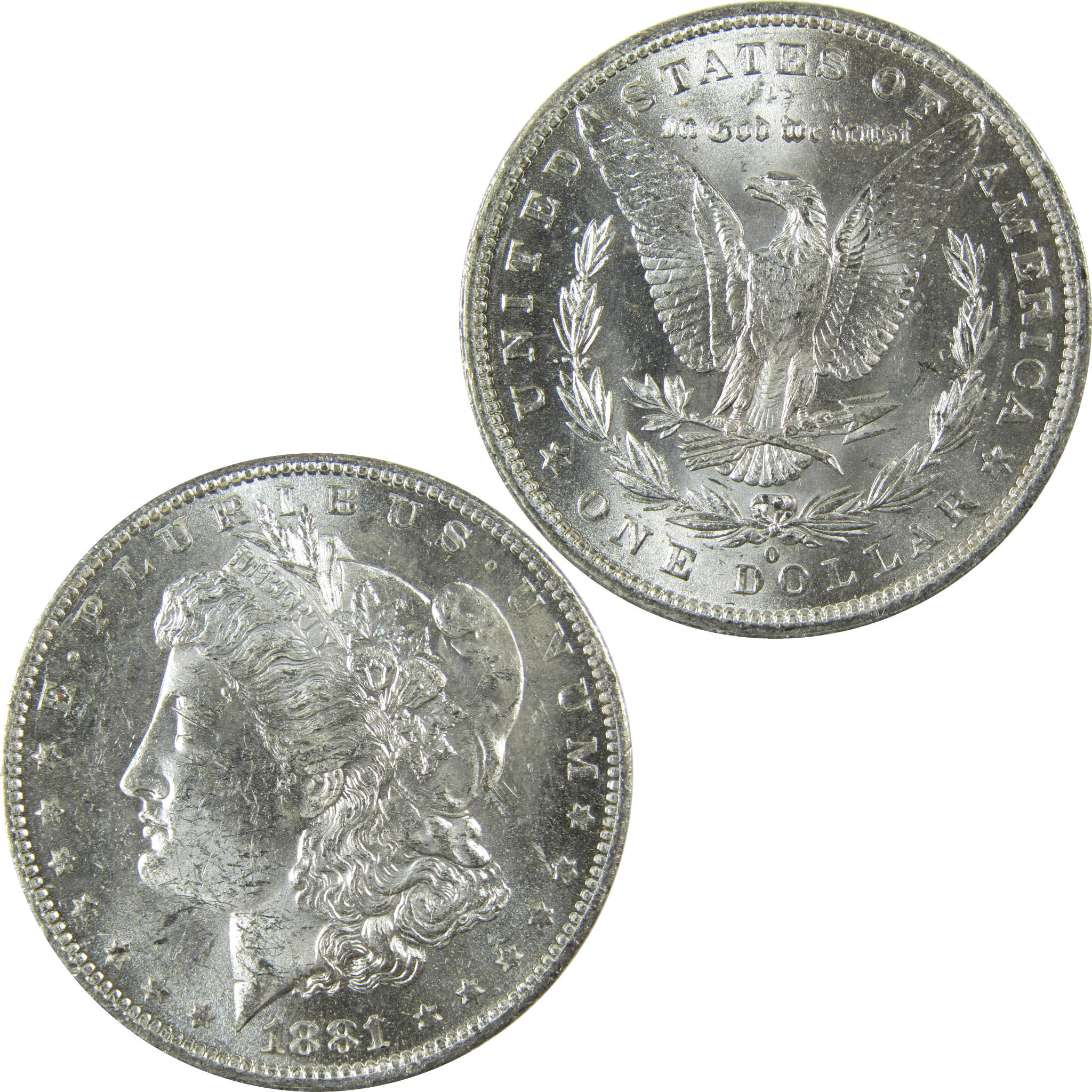 1881 O Morgan Silver Dollar Uncirculated Mint State $1 Coin SKU:I27680