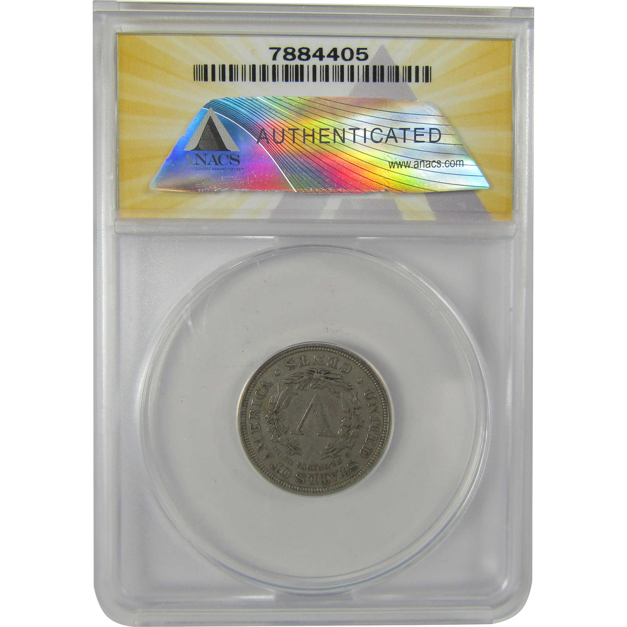 1884 Liberty Head V Nickel VF 25 ANACS 5c Coin SKU:I20742