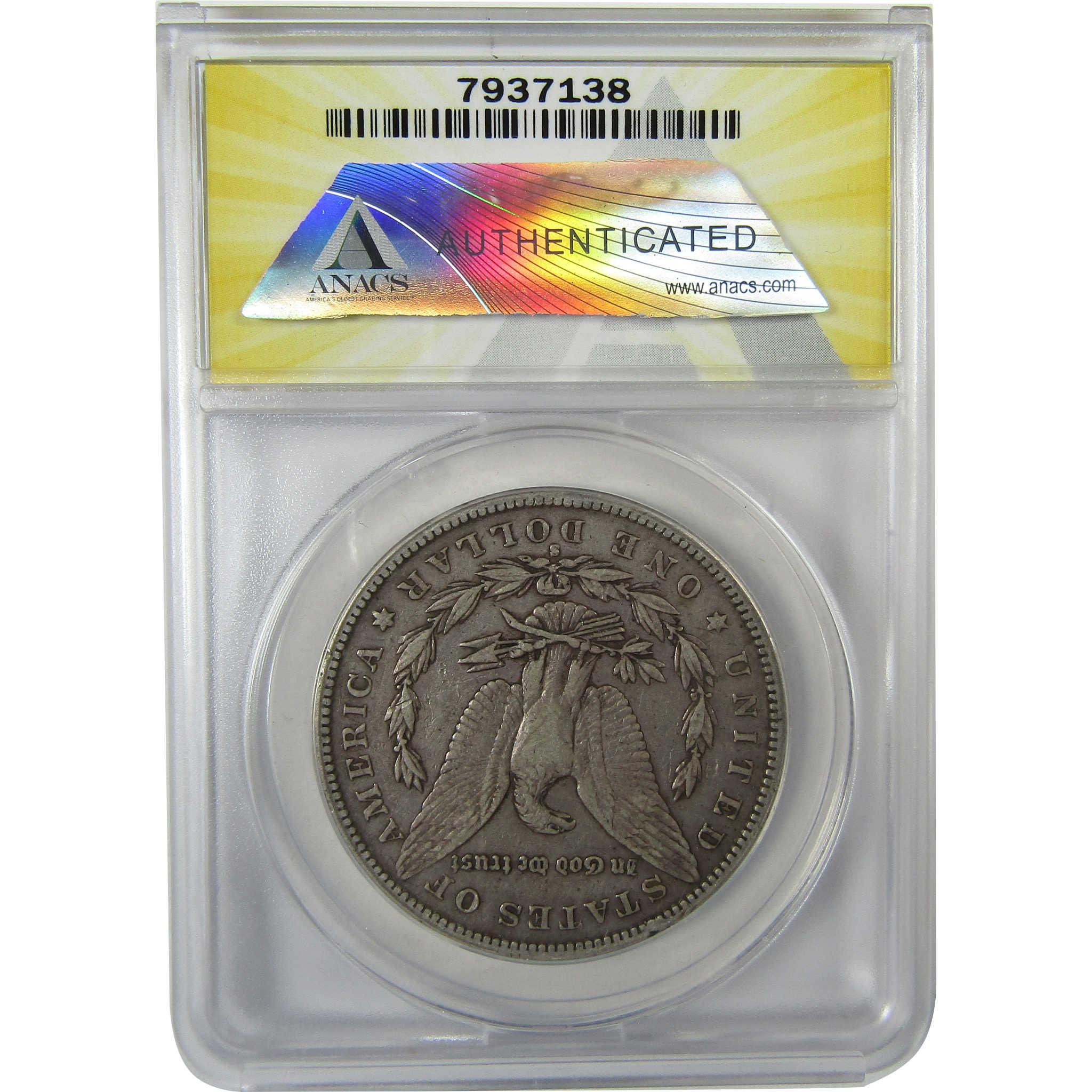 1886 S Morgan Silver Dollar EF 40 ANACS $1 Coin SKU:I27949 - Morgan coin - Morgan silver dollar - Morgan silver dollar for sale - Profile Coins & Collectibles