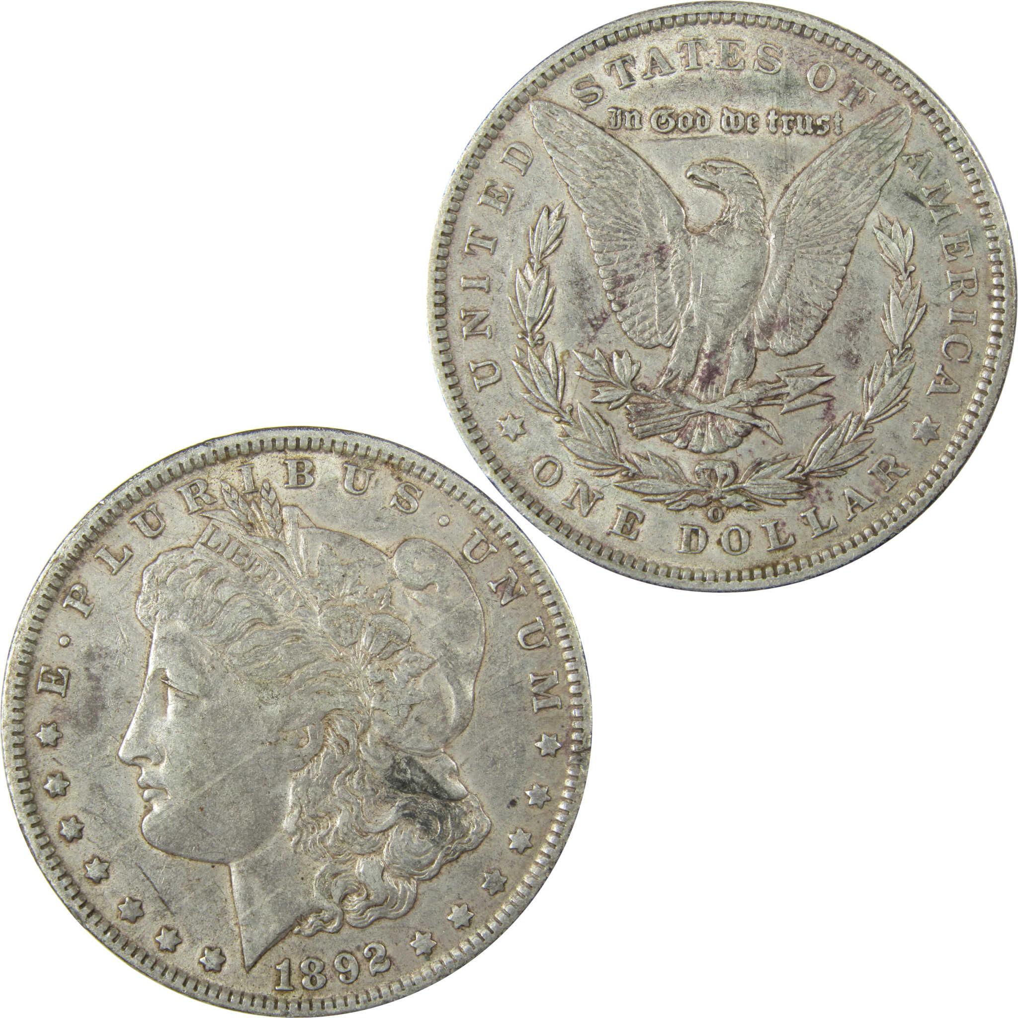 1892 O Morgan Silver Dollar XF EF Extremely Fine $1 Coin SKU:CP1388 - Morgan coin - Morgan silver dollar - Morgan silver dollar for sale - Profile Coins & Collectibles