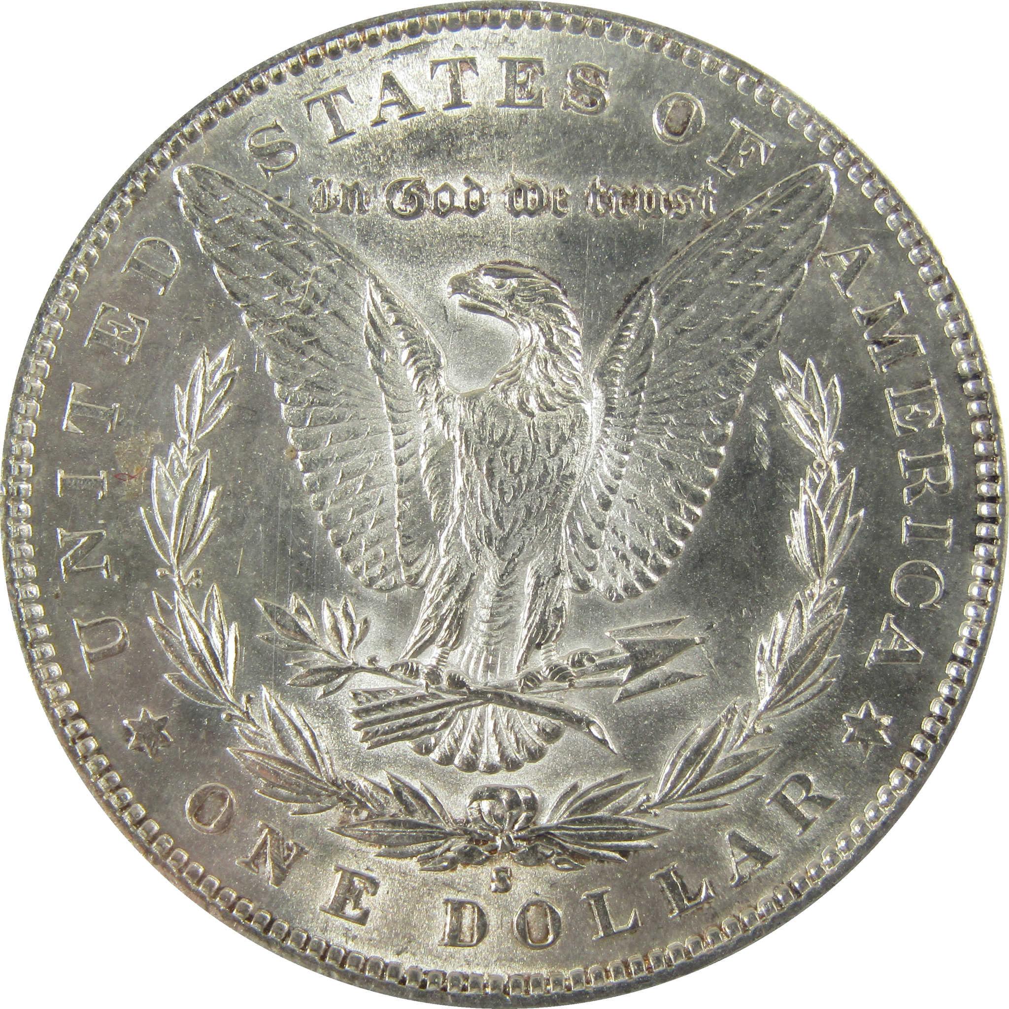 1890 S Morgan Silver Dollar MS 62 ANACS Uncirculated SKU:I28020 - Morgan coin - Morgan silver dollar - Morgan silver dollar for sale - Profile Coins & Collectibles