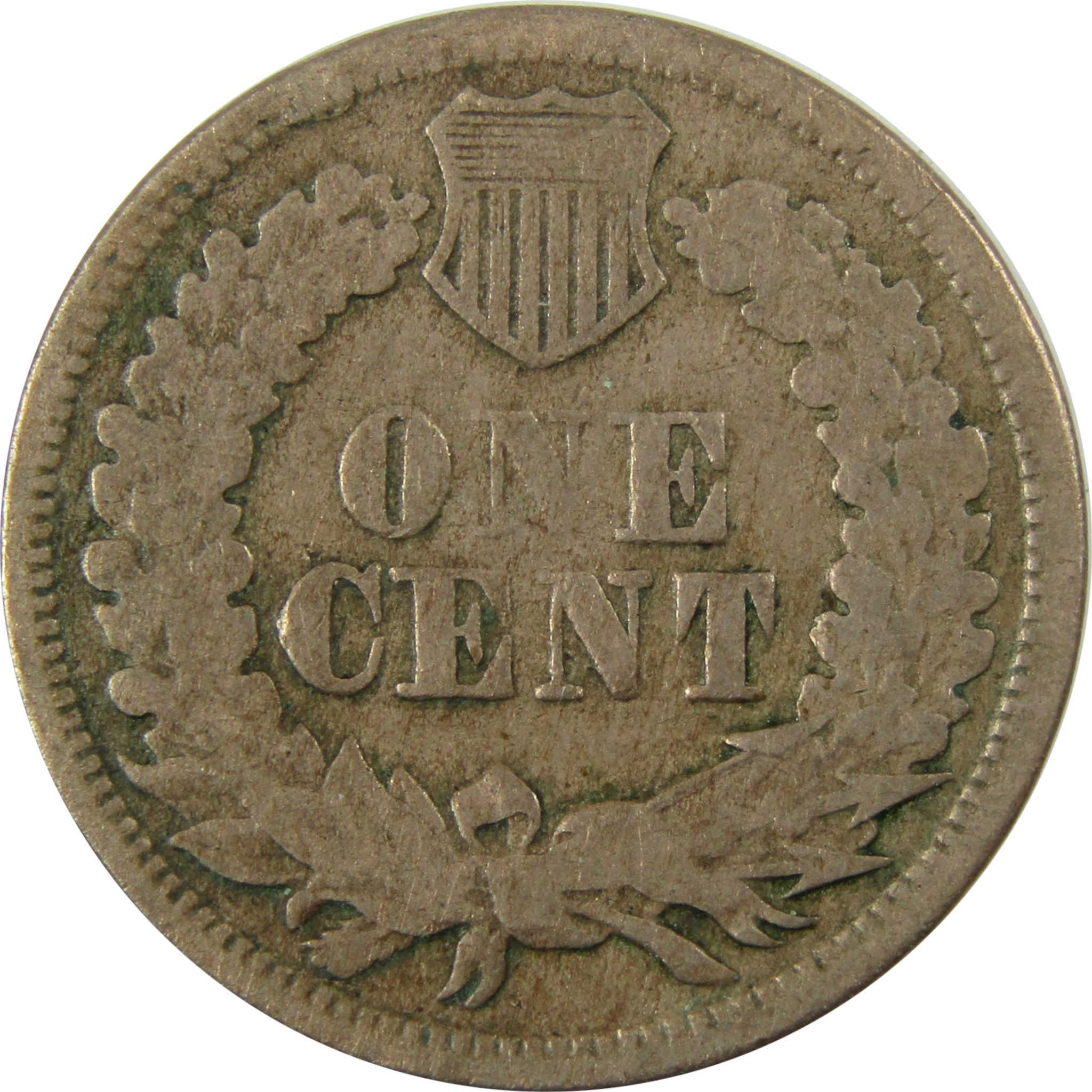 1864 Indian Head Copper-Nickel Cent VG Very Good Penny SKU:CP1267