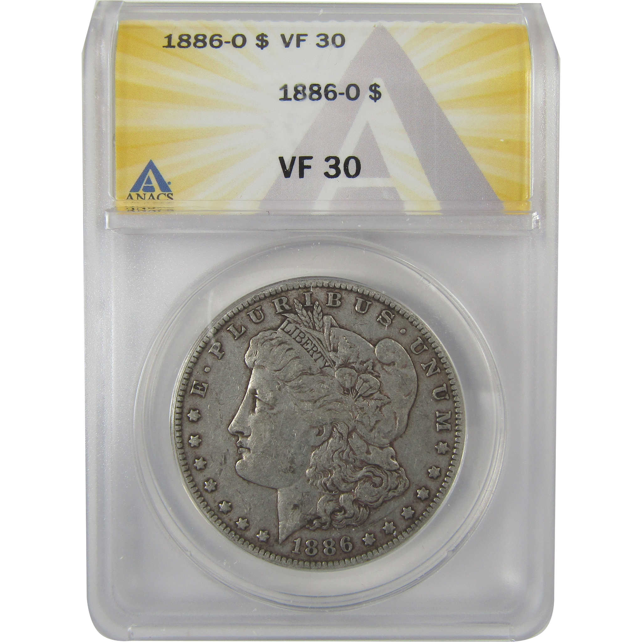 1886 O Morgan Dollar VF 30 ANACS Silver $1 Coin SKU:I20871 - Morgan coin - Morgan silver dollar - Morgan silver dollar for sale - Profile Coins & Collectibles