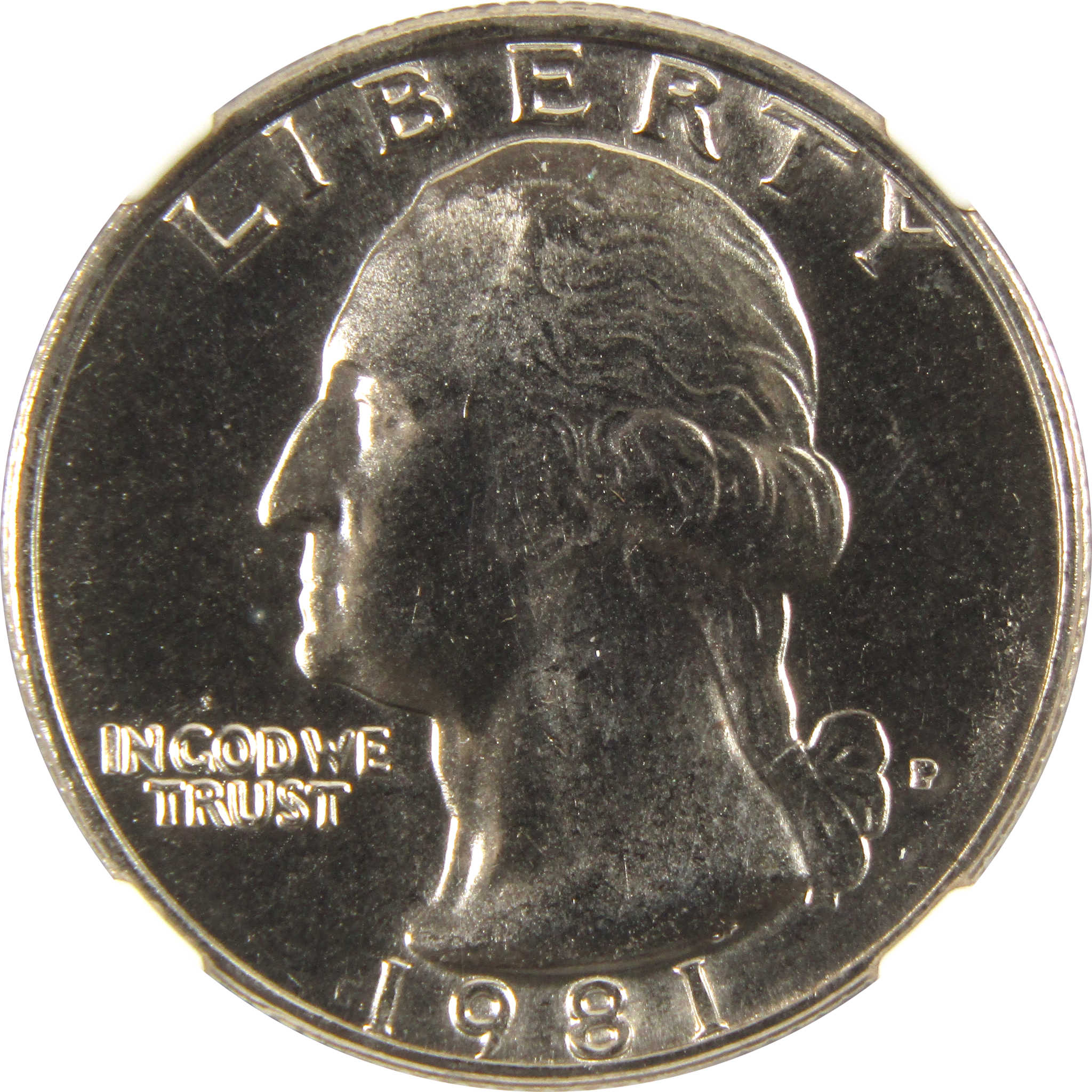 1981 P Washington Quarter MS 67 NGC Clad 25c Uncirculated SKU:I9542