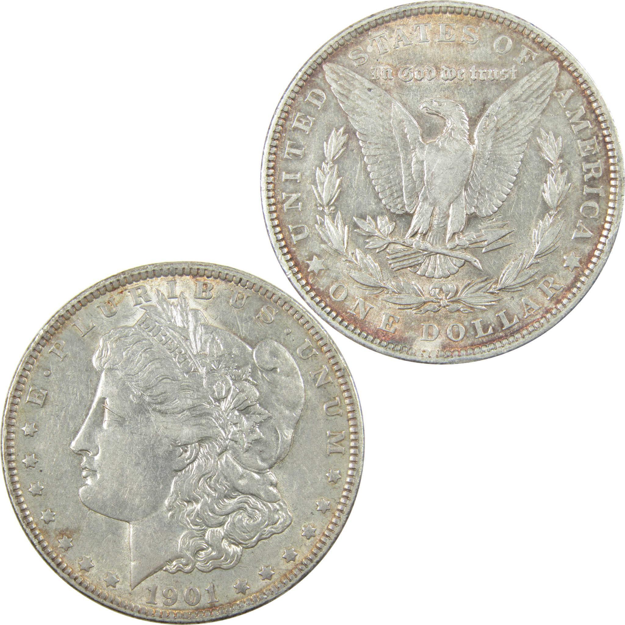 1901 Morgan Silver Dollar XF EF Extremely Fine $1 Coin SKU:I25098 - Morgan coin - Morgan silver dollar - Morgan silver dollar for sale - Profile Coins & Collectibles