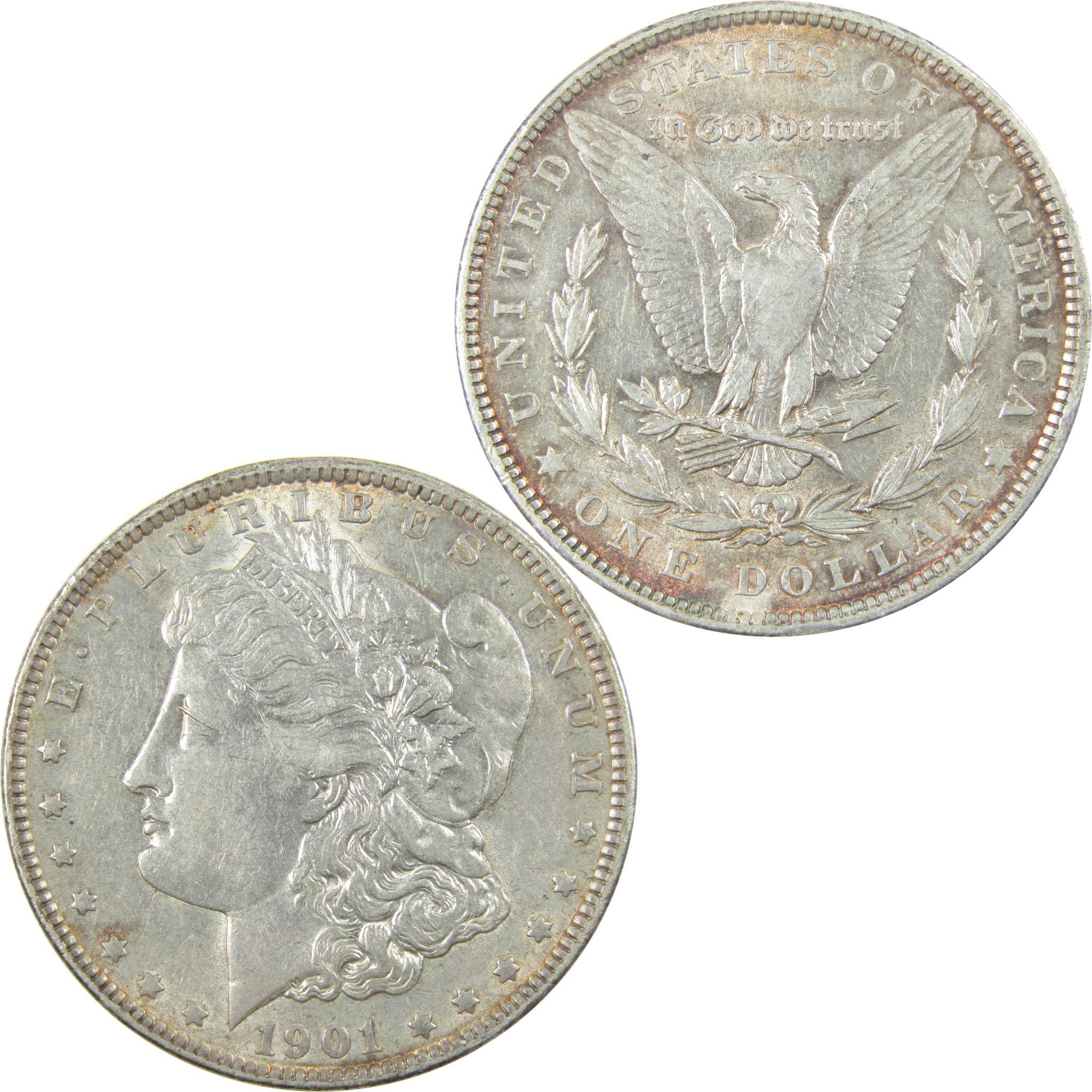 1901 Morgan Silver Dollar XF EF Extremely Fine $1 Coin SKU:I25098 - Morgan coin - Morgan silver dollar - Morgan silver dollar for sale - Profile Coins & Collectibles