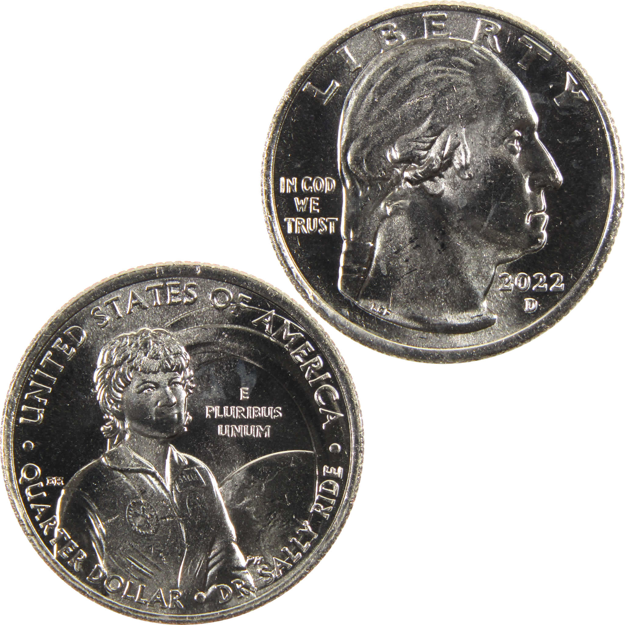 2022 D Sally Ride American Women Quarter BU Uncirculated Clad 25c Coin