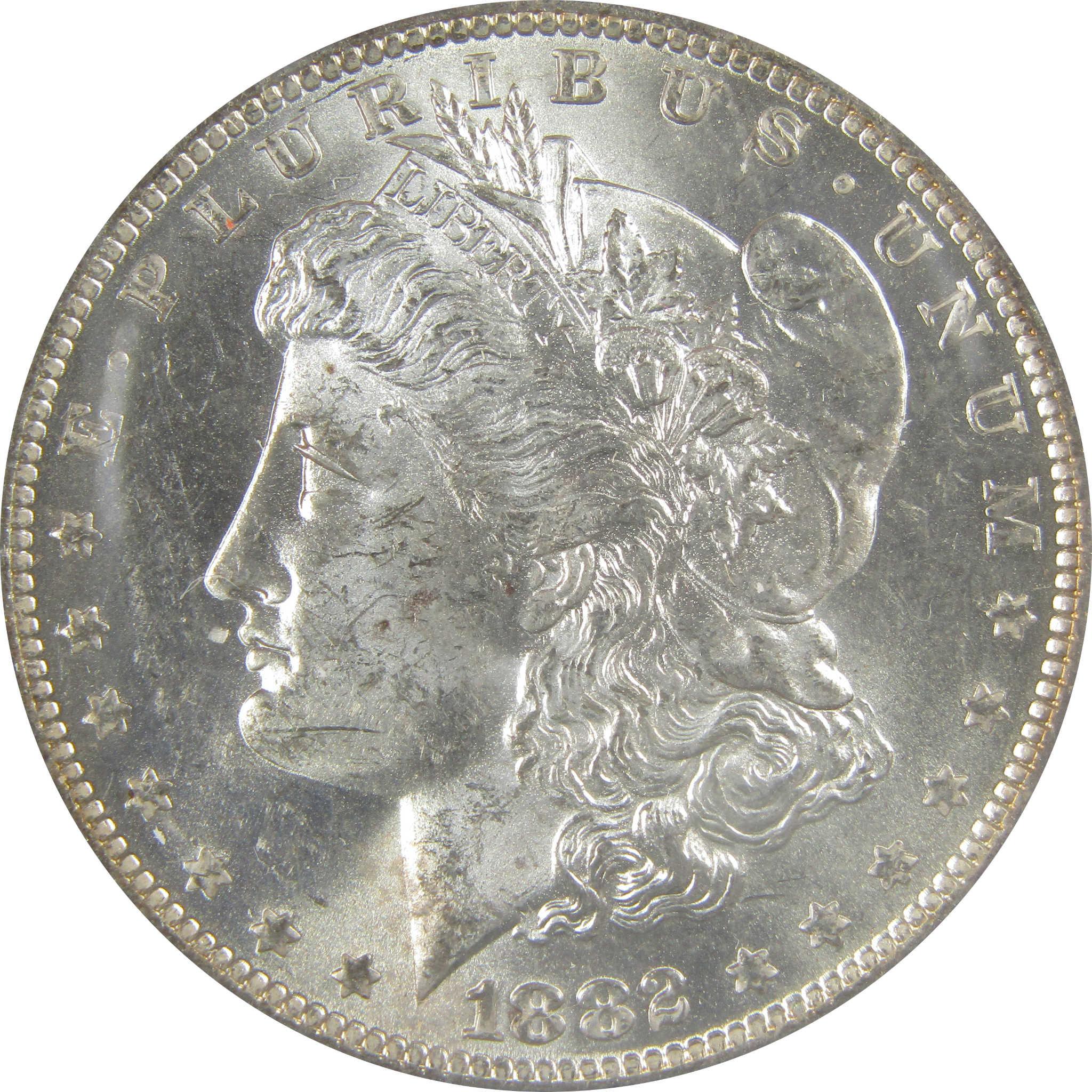 1882 O/S VAM-4 Recessed Top 100 Morgan Dollar MS 62 ANACS SKU:I21945 - Morgan coin - Morgan silver dollar - Morgan silver dollar for sale - Profile Coins & Collectibles