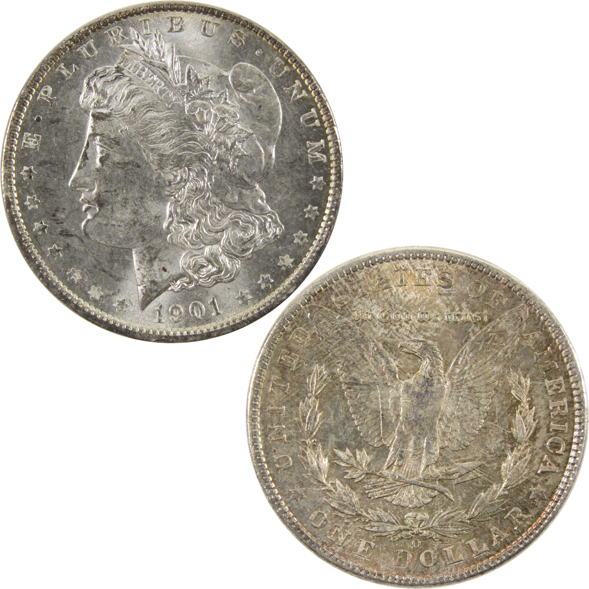 1901 O Morgan Dollar Uncirculated Details 90% Silver $1 SKU:I10464 - Morgan coin - Morgan silver dollar - Morgan silver dollar for sale - Profile Coins & Collectibles