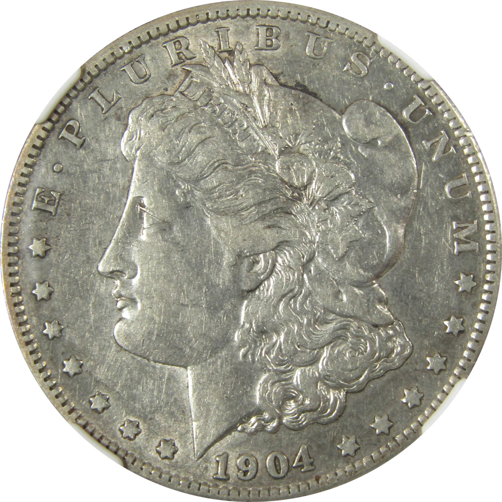 1904 S Morgan Silver Dollar XF 40 NGC $1 Coin Collectible SKU:I26716 - Morgan coin - Morgan silver dollar - Morgan silver dollar for sale - Profile Coins & Collectibles