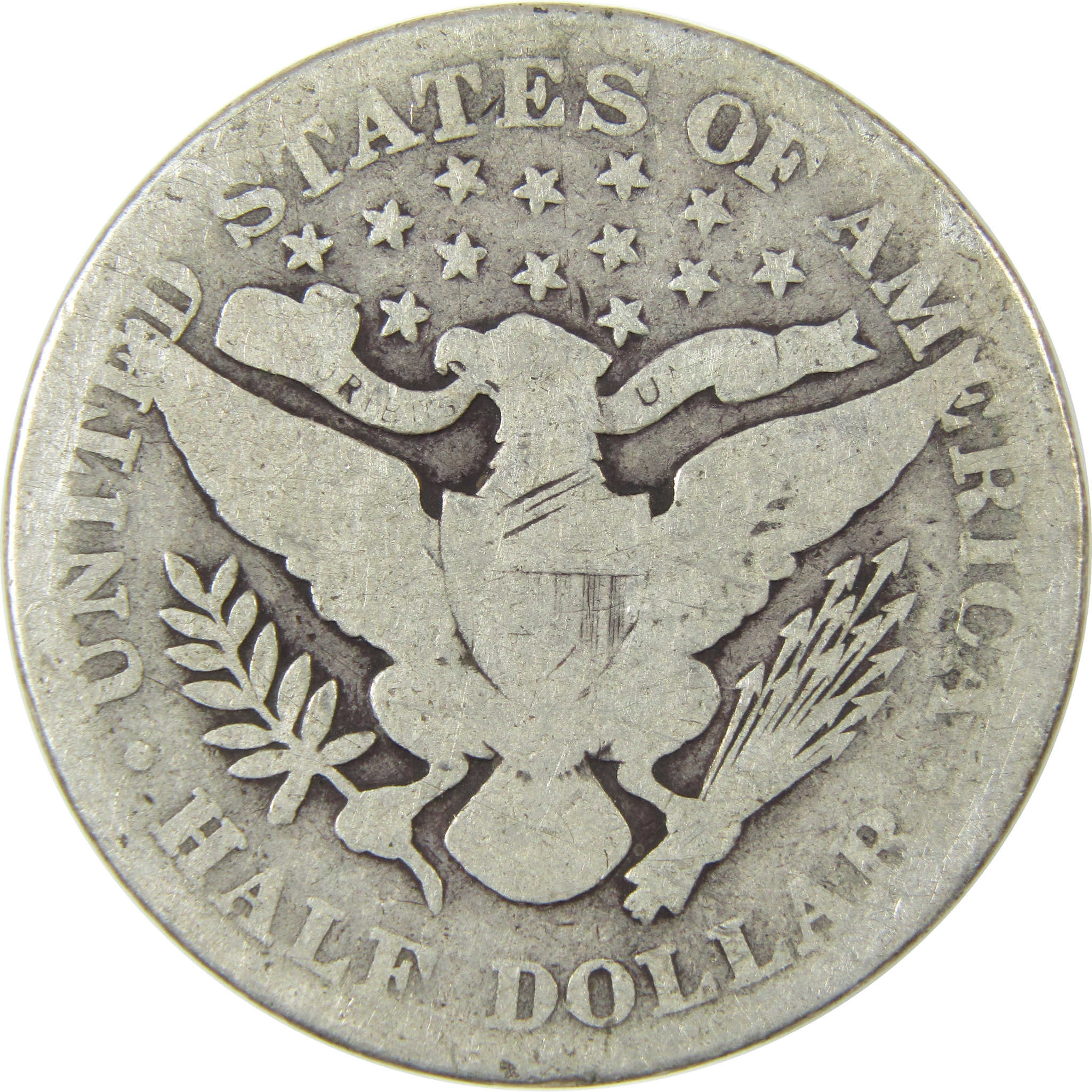 1901 Barber Silver Half Dollar Circulated 50c Coin Collectible