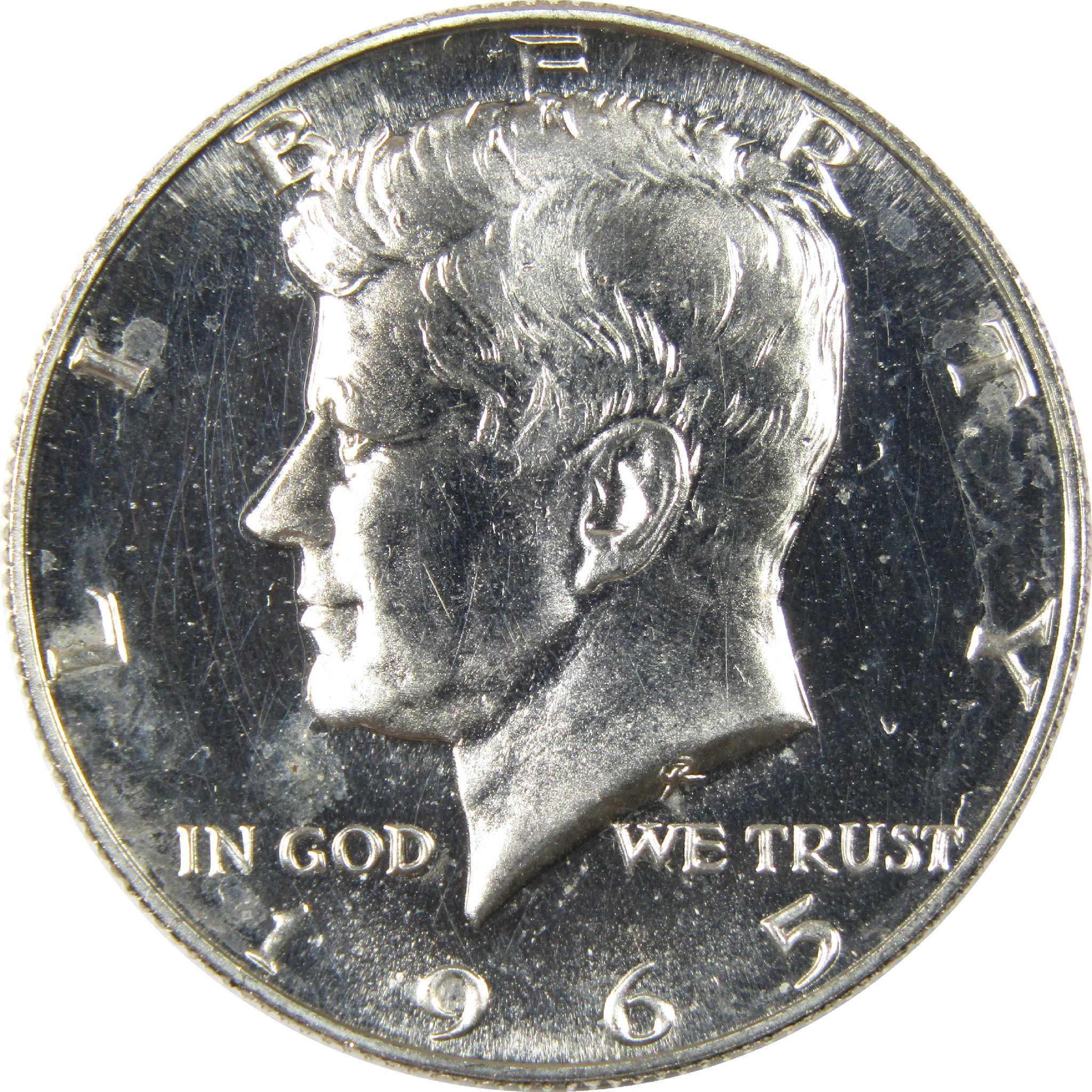 1965 SMS Kennedy Half Dollar Uncirculated Silver Clad 50c Coin